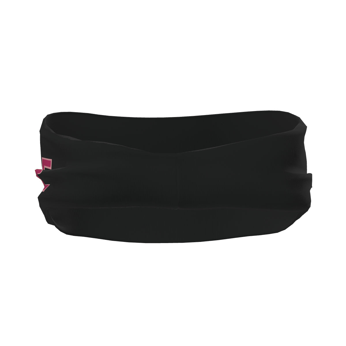 Bandeau de sport personnalisé noir et rose