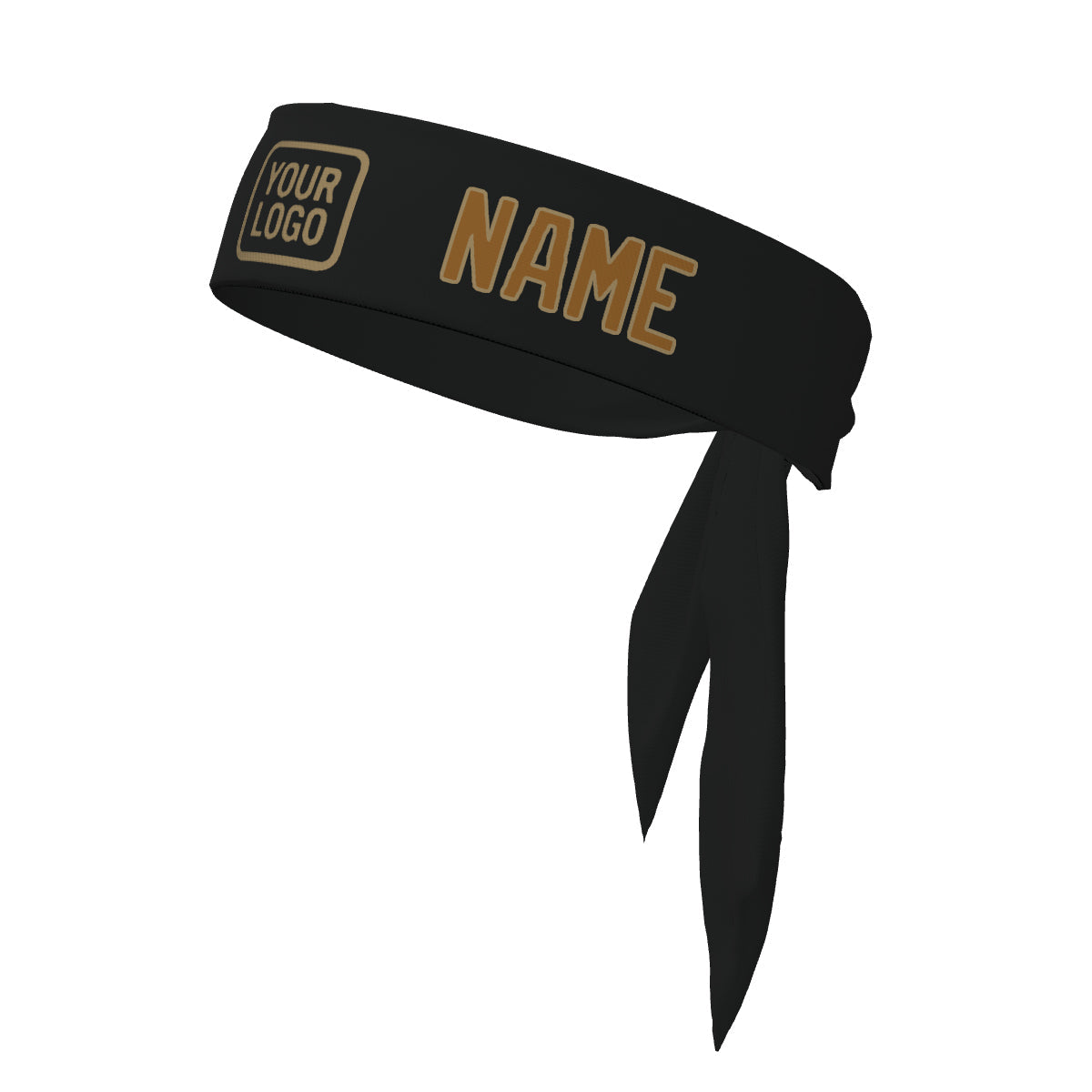 Bandeau kaki noir personnalisé