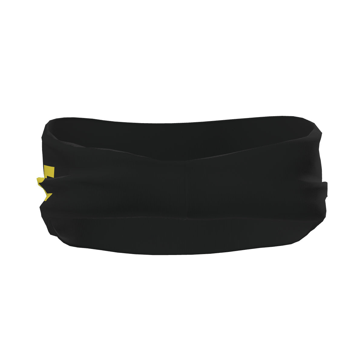 Bandeau de sport personnalisé noir et jaune clair