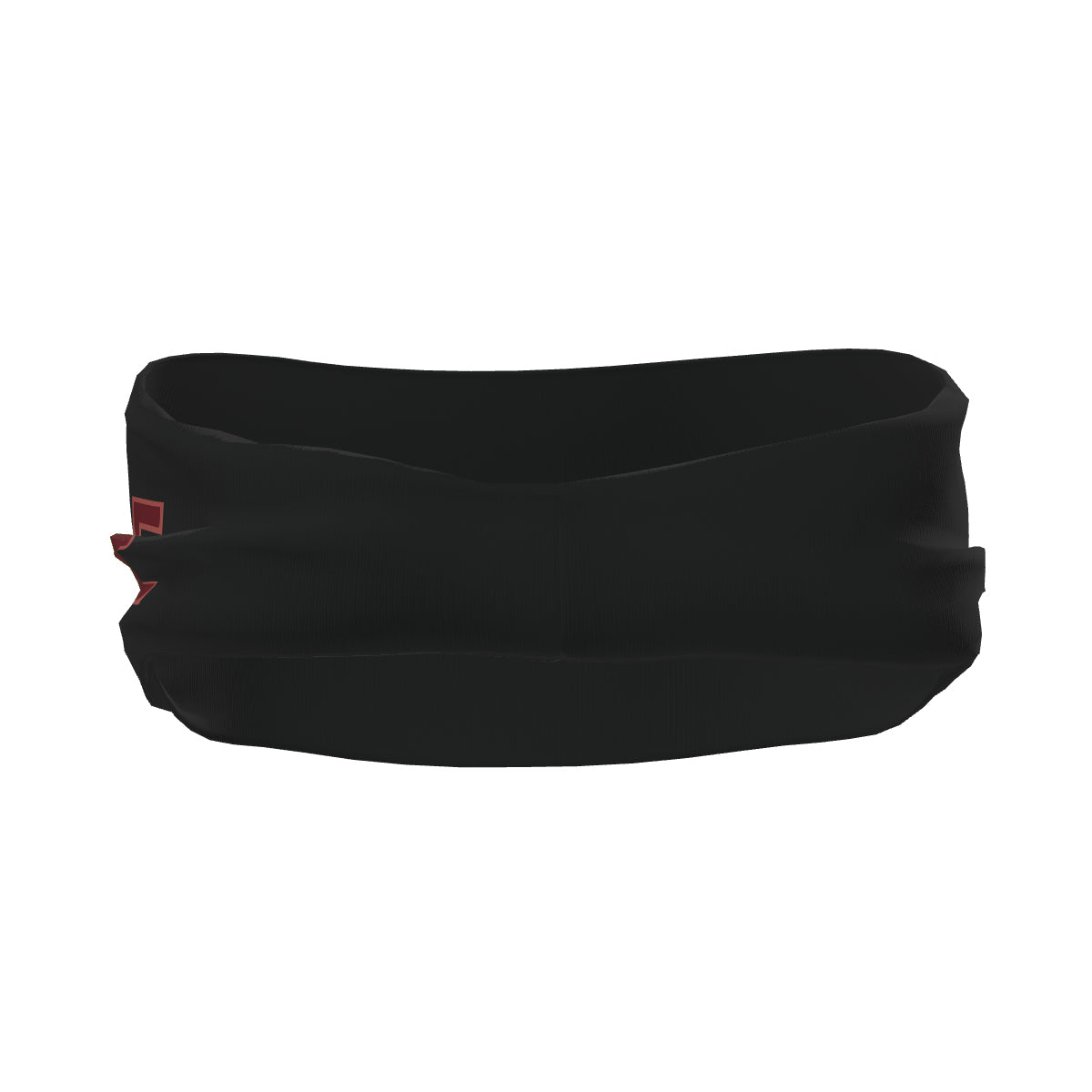 Bandeau de sport personnalisé noir et rouge cramoisi