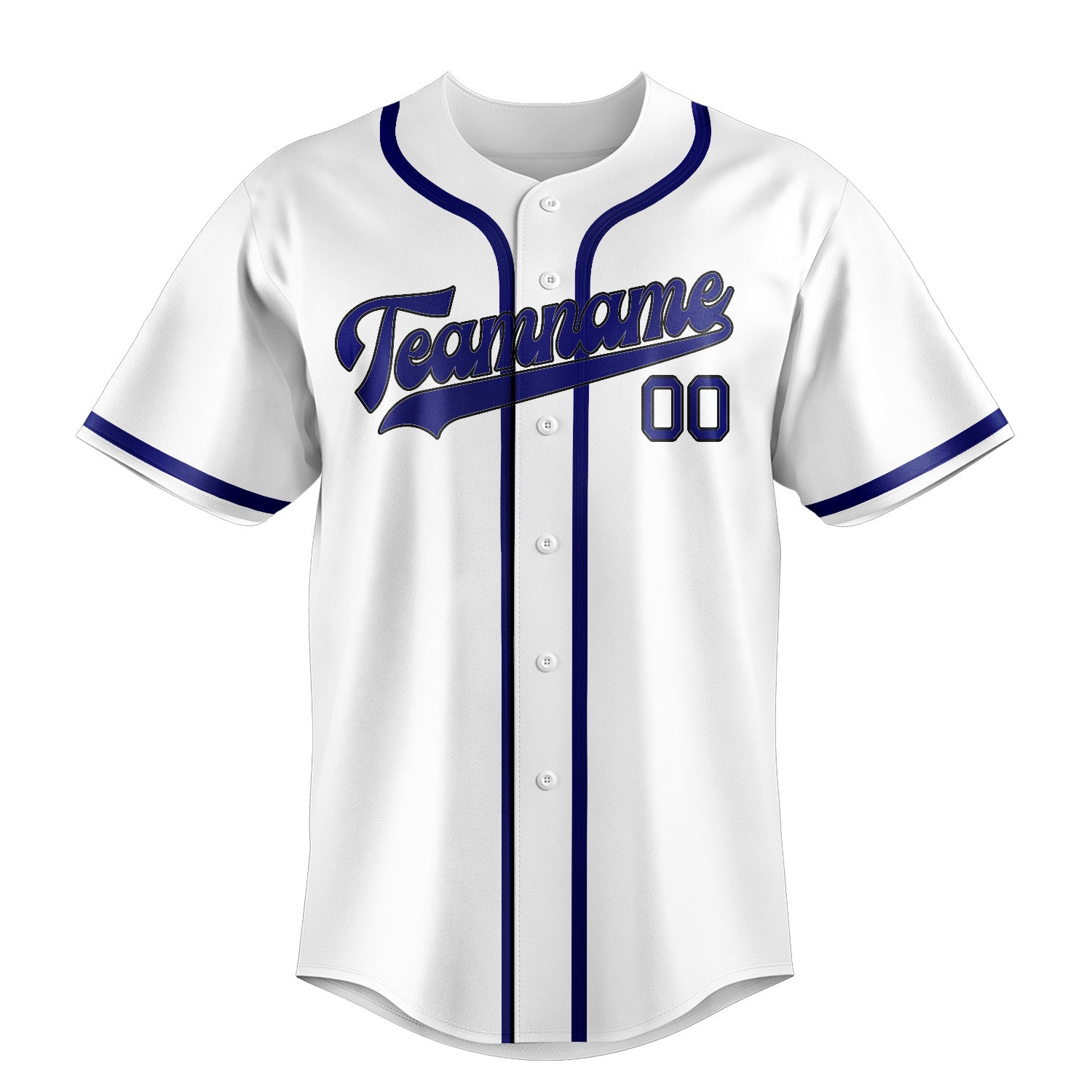 Maillot de baseball personnalisé blanc et bleu ciel