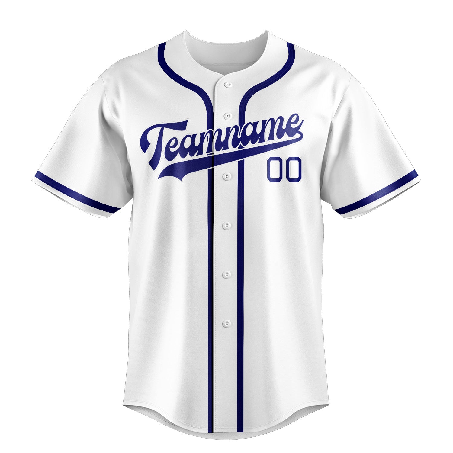 Maillot de baseball personnalisé blanc et bleu ciel