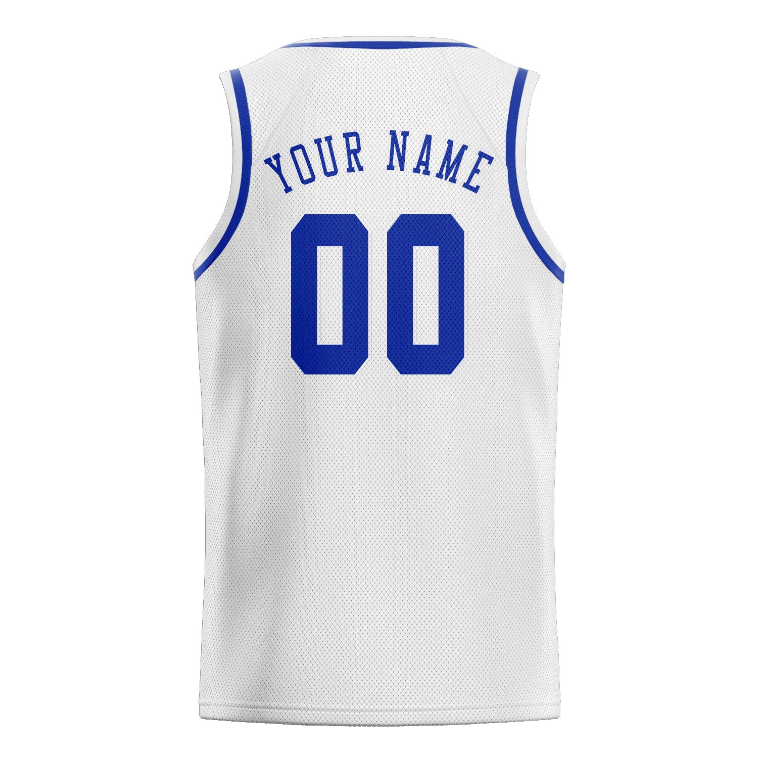 Maillot de basketball personnalisé blanc et bleu ciel