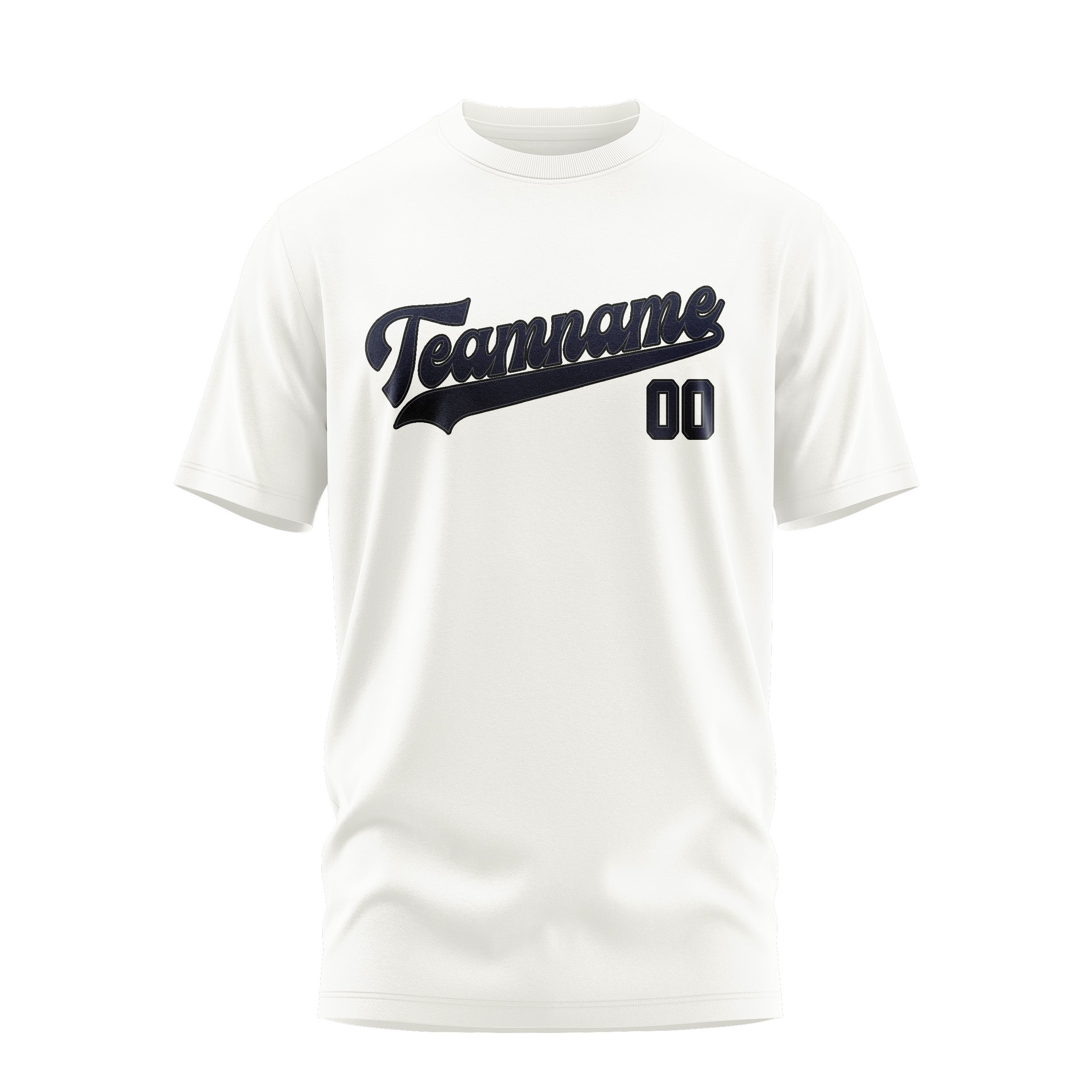 T-shirt blanc marine personnalisé