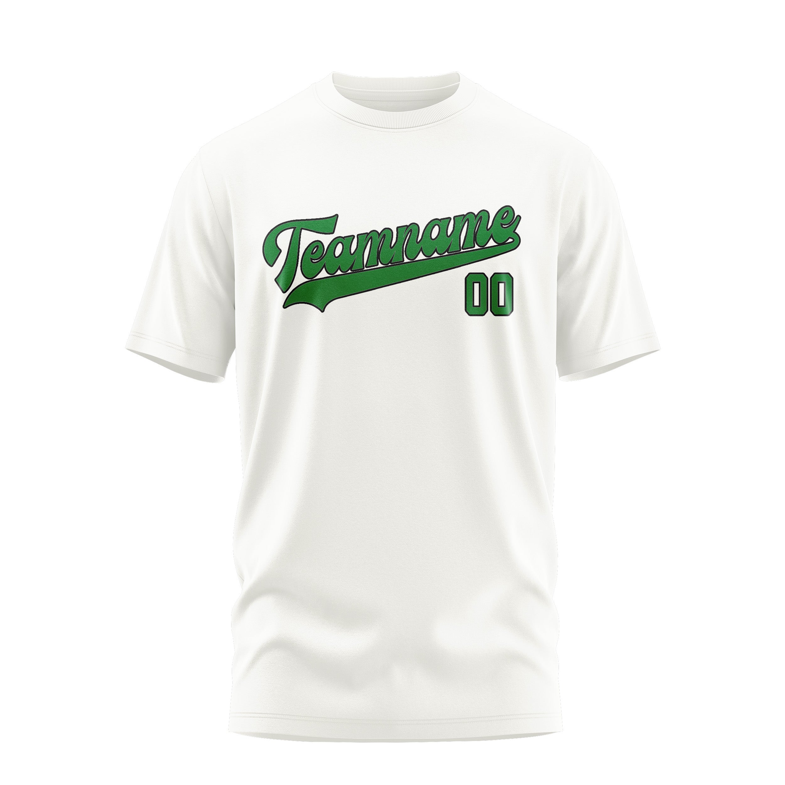 T-shirt personnalisé blanc émeraude vert émeraude