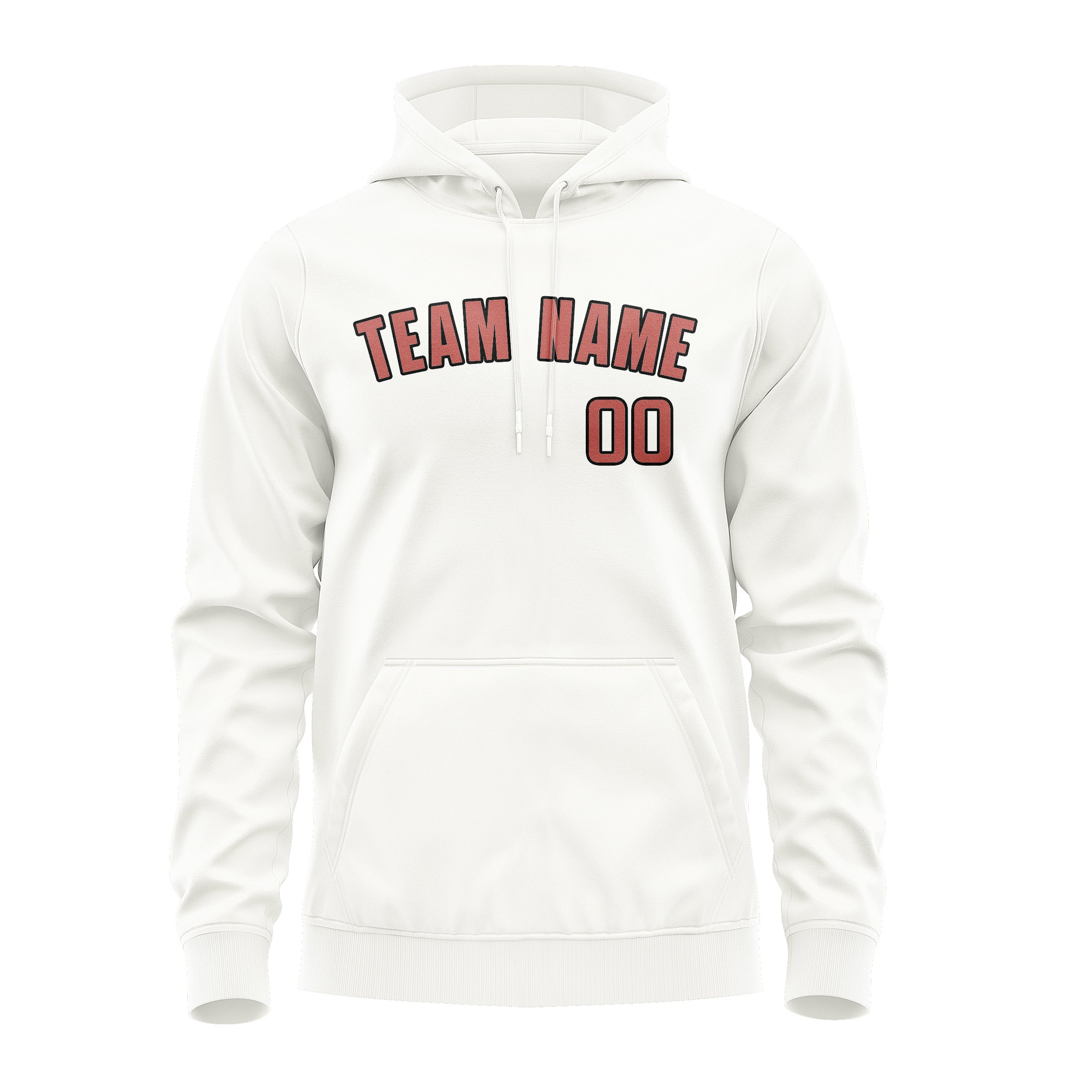 Sweat à capuche personnalisé White Copper Rose 