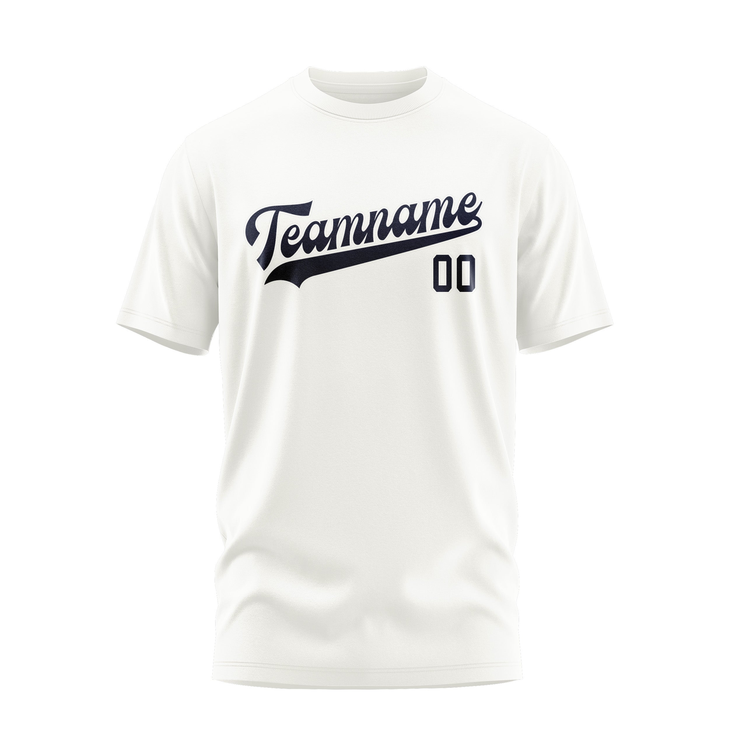 T-shirt blanc marine personnalisé