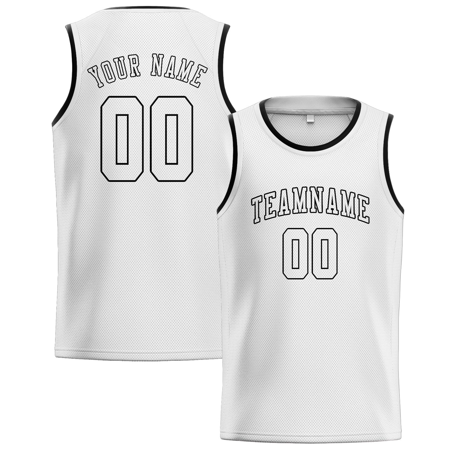 Maillot de basketball blanc personnalisé