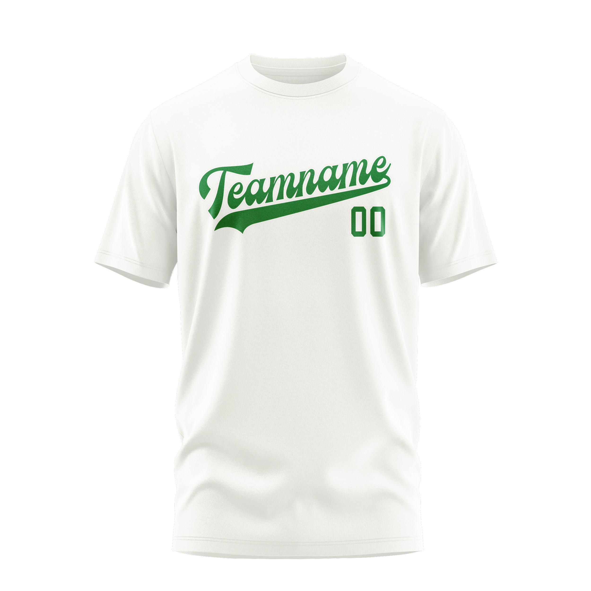 T-shirt personnalisé blanc émeraude vert émeraude