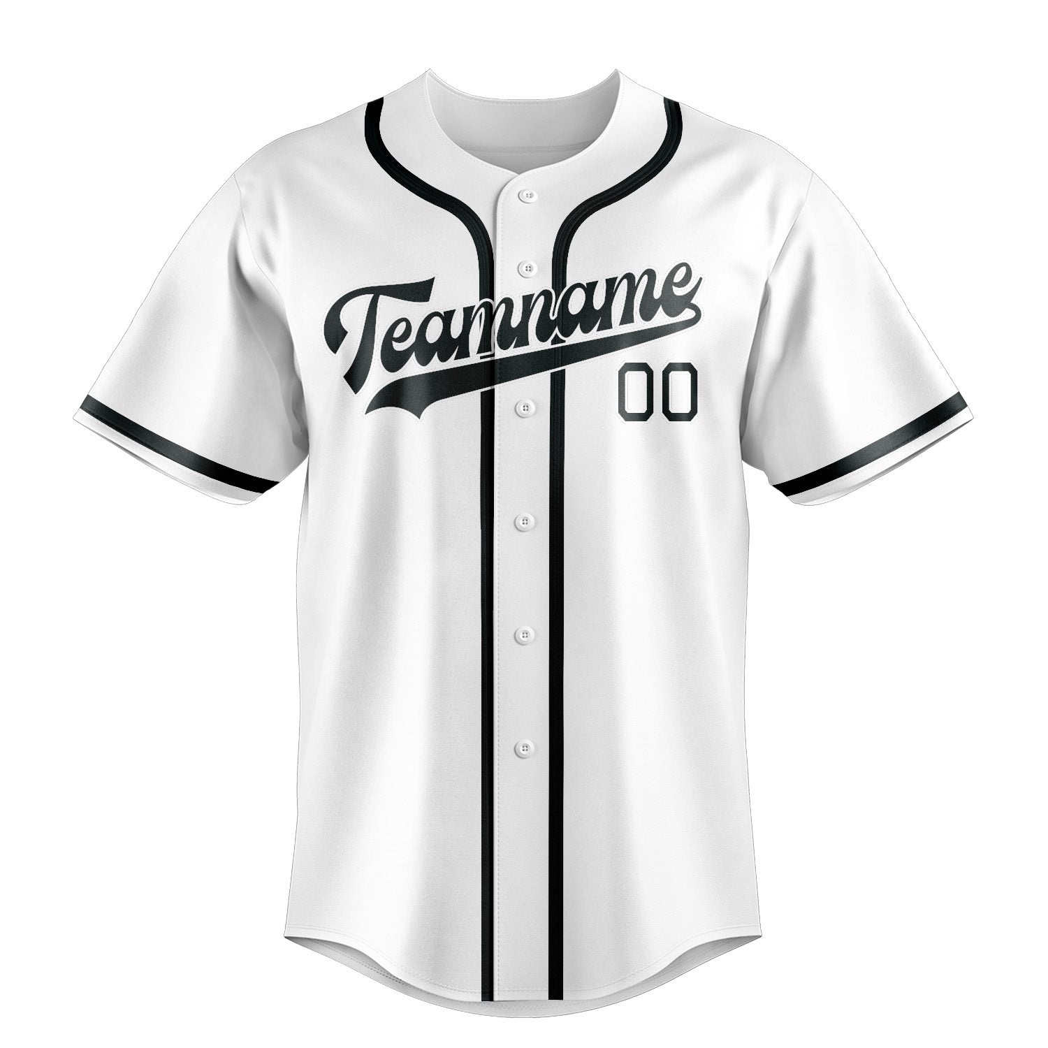 Maillot de baseball personnalisé blanc et gris foncé