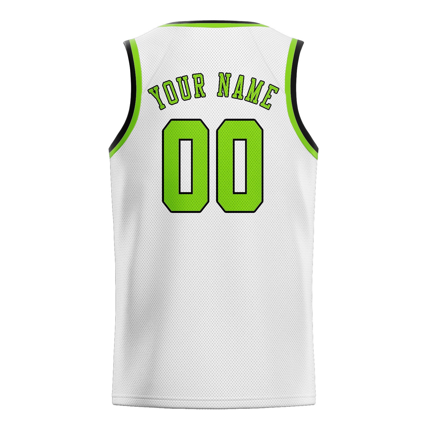Maillot de basketball personnalisé blanc et vert émeraude
