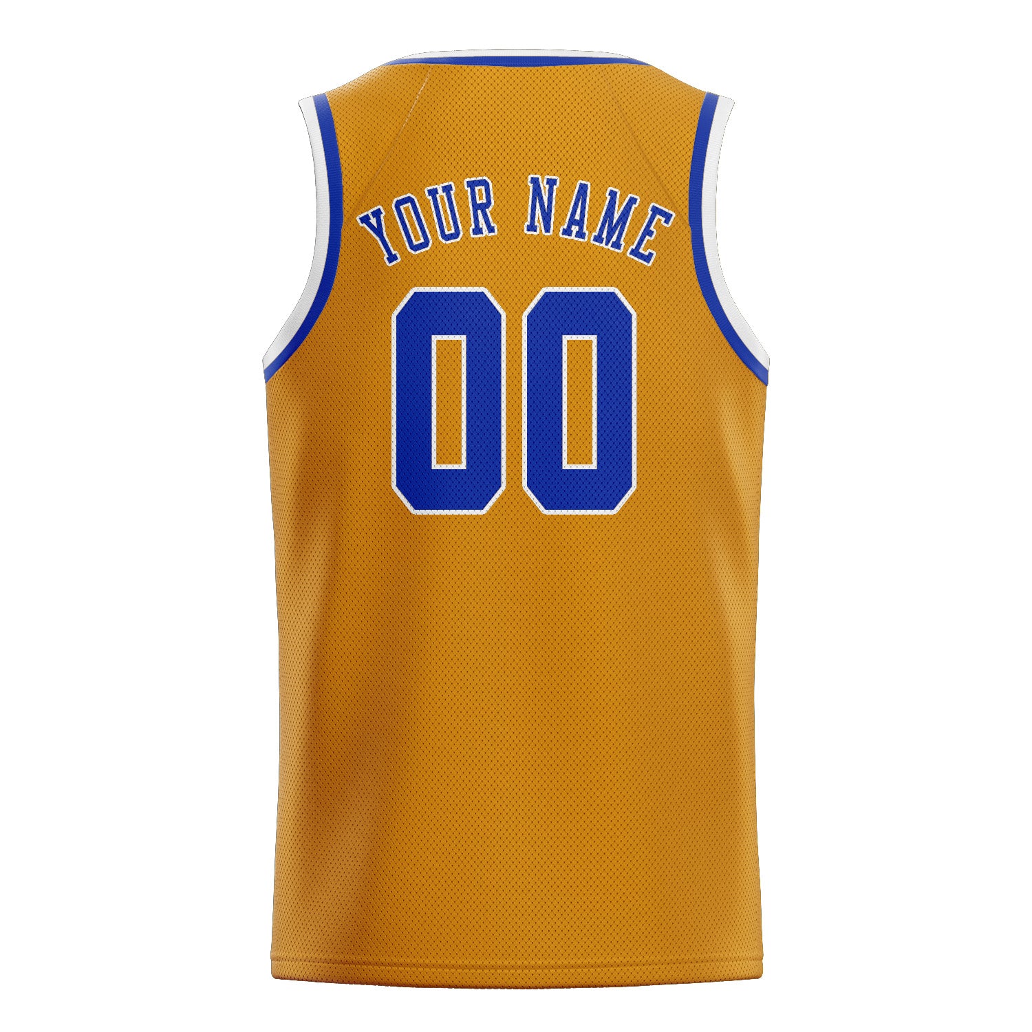 Maillot de basketball personnalisé jaune et bleu ciel