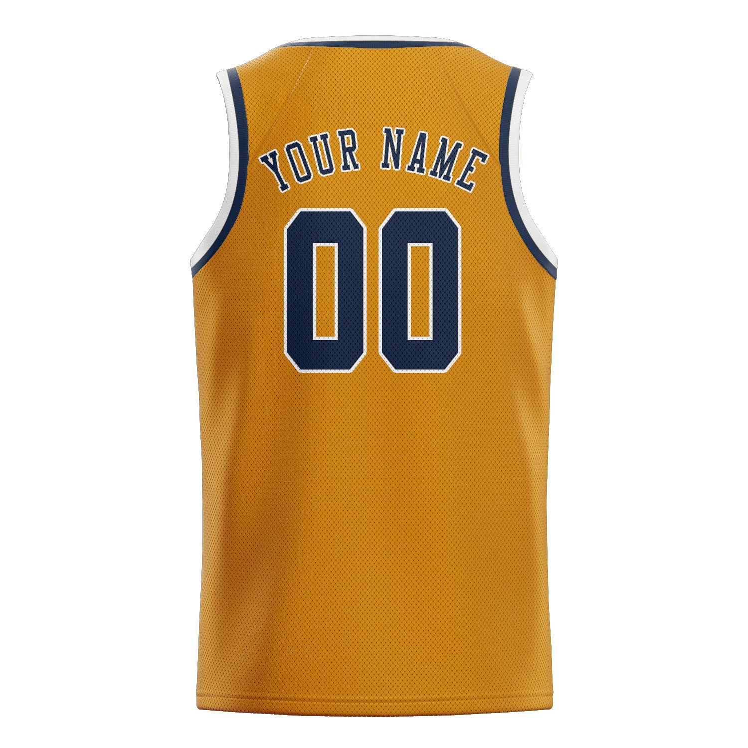 Maillot de basketball personnalisé jaune et bleu