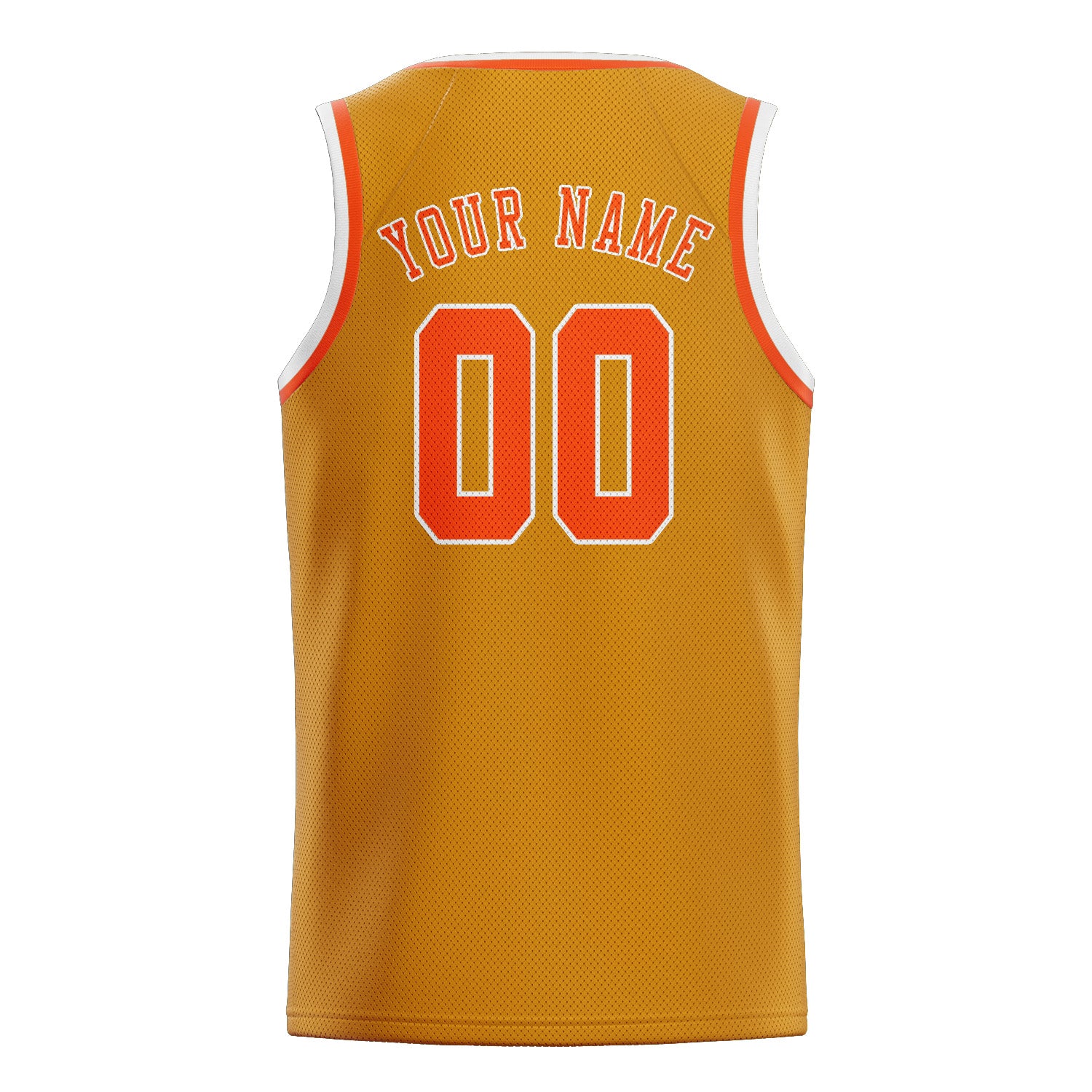 Maillot de basketball personnalisé jaune, orange et rouge