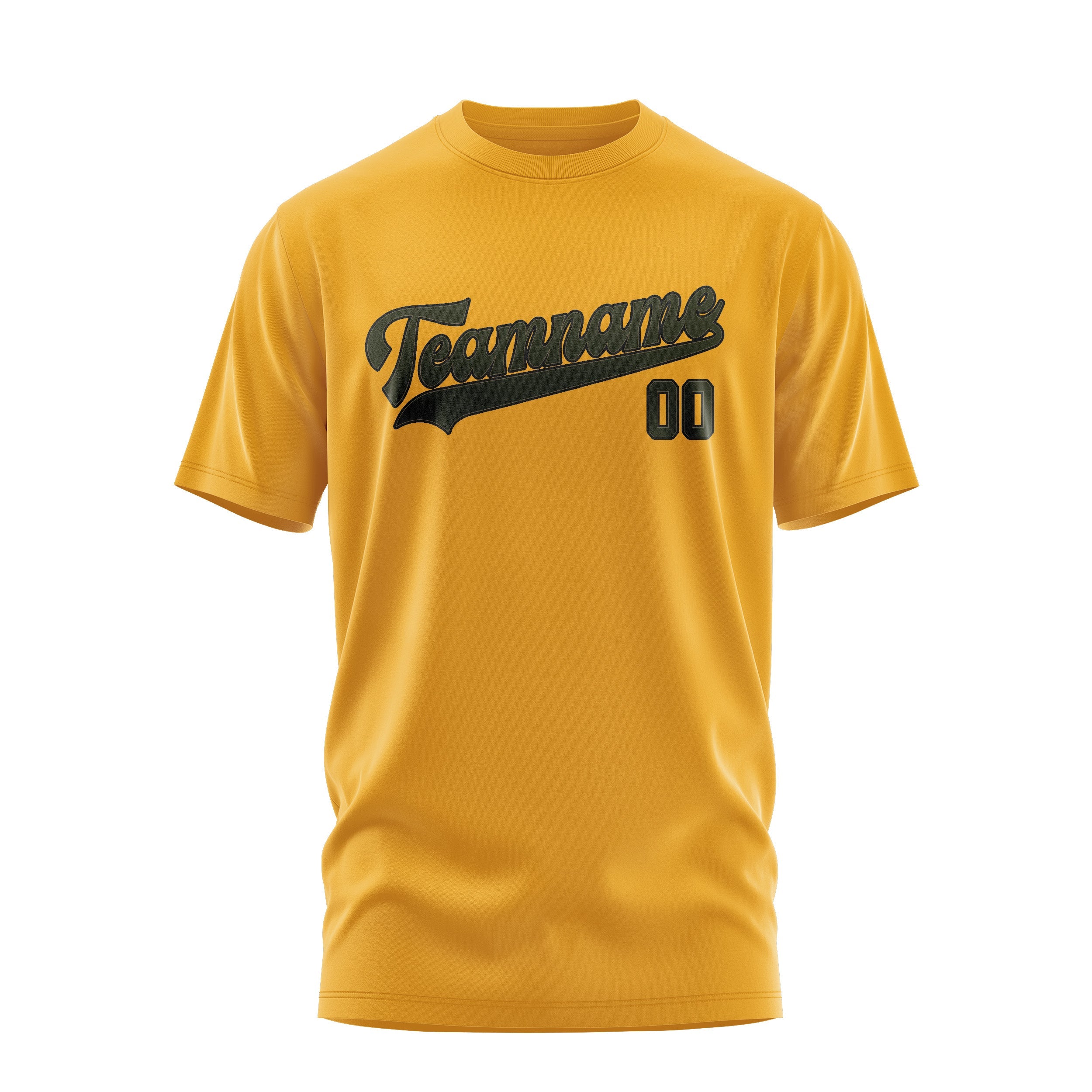 T-shirt personnalisé jaune olive