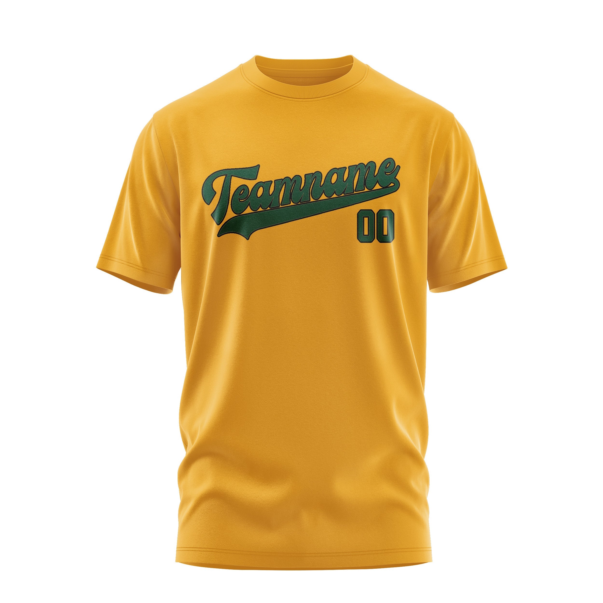 T-shirt personnalisé jaune et vert