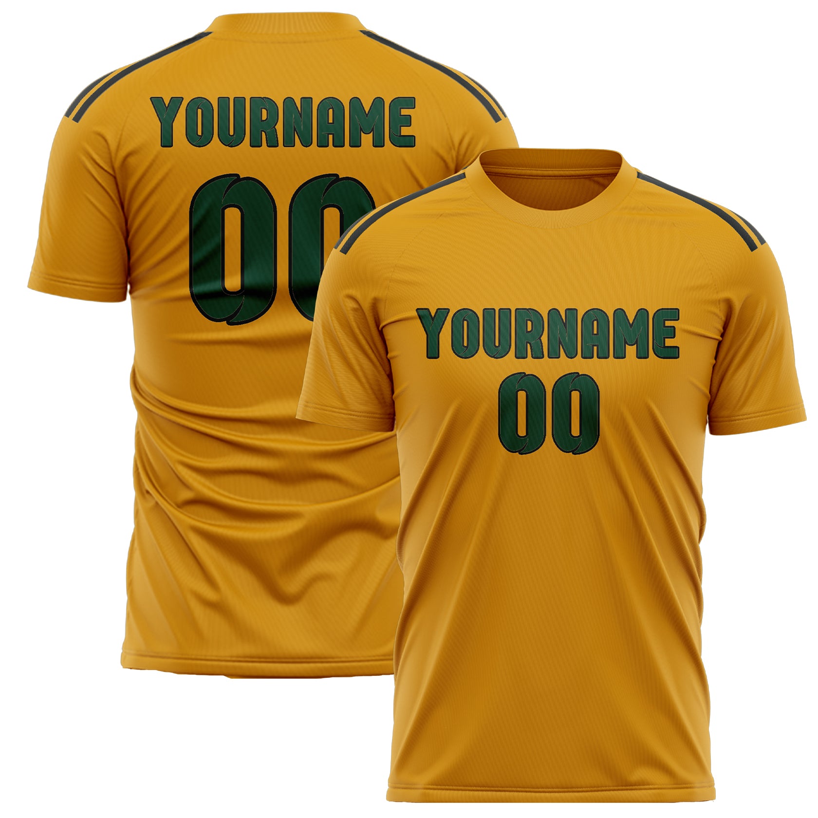 Custom Yellow Green Soccer Jersey