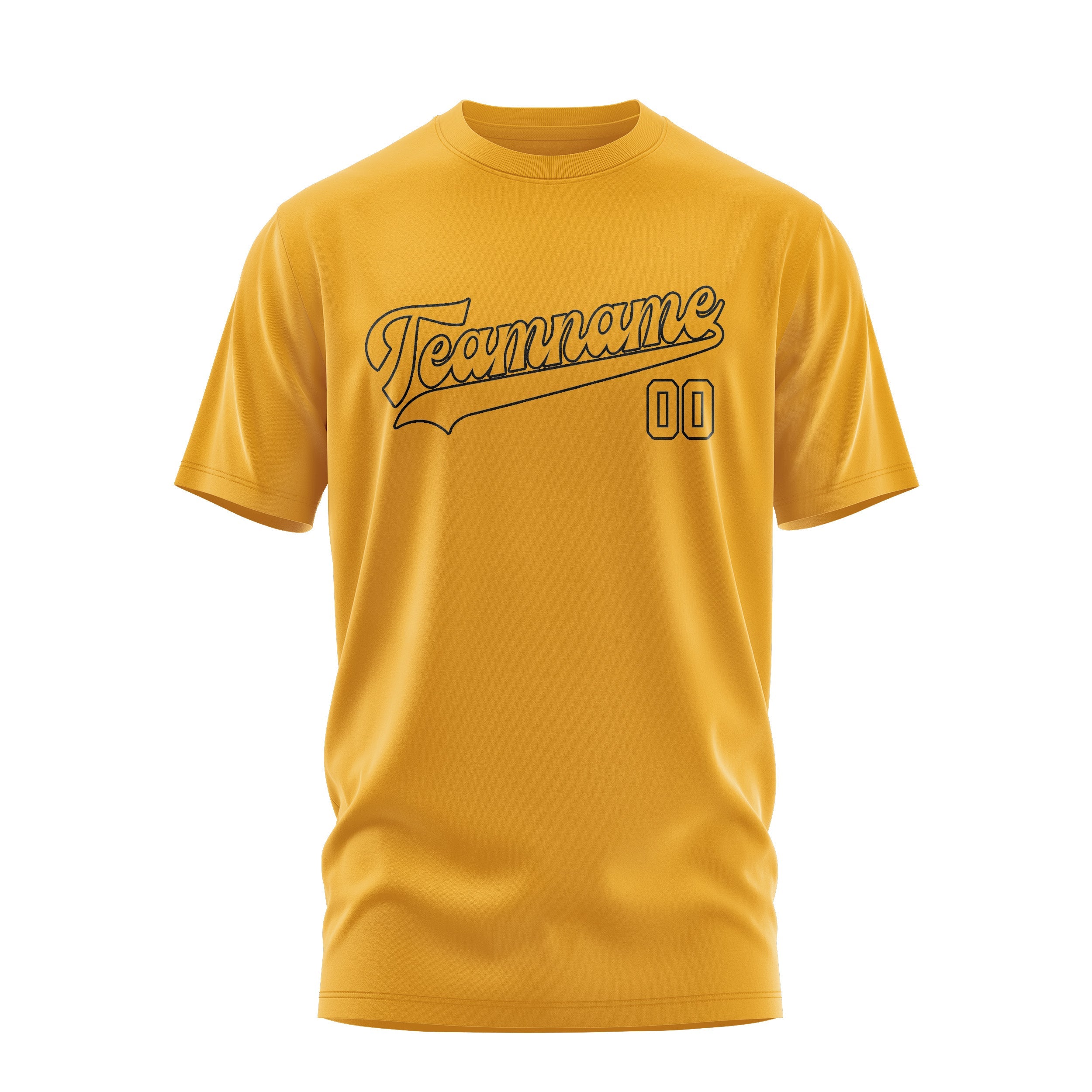 T-shirt jaune personnalisé