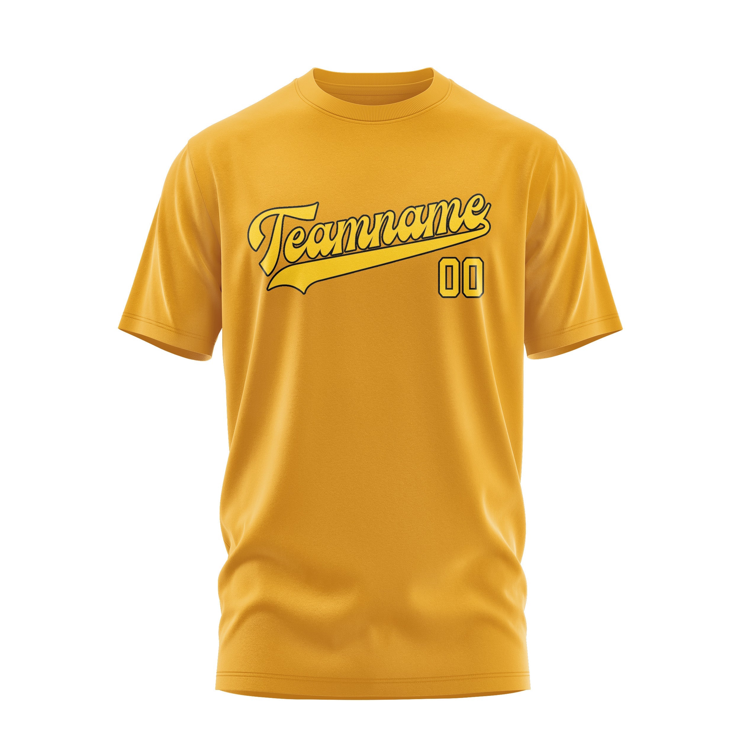 T-shirt personnalisé en or jaune