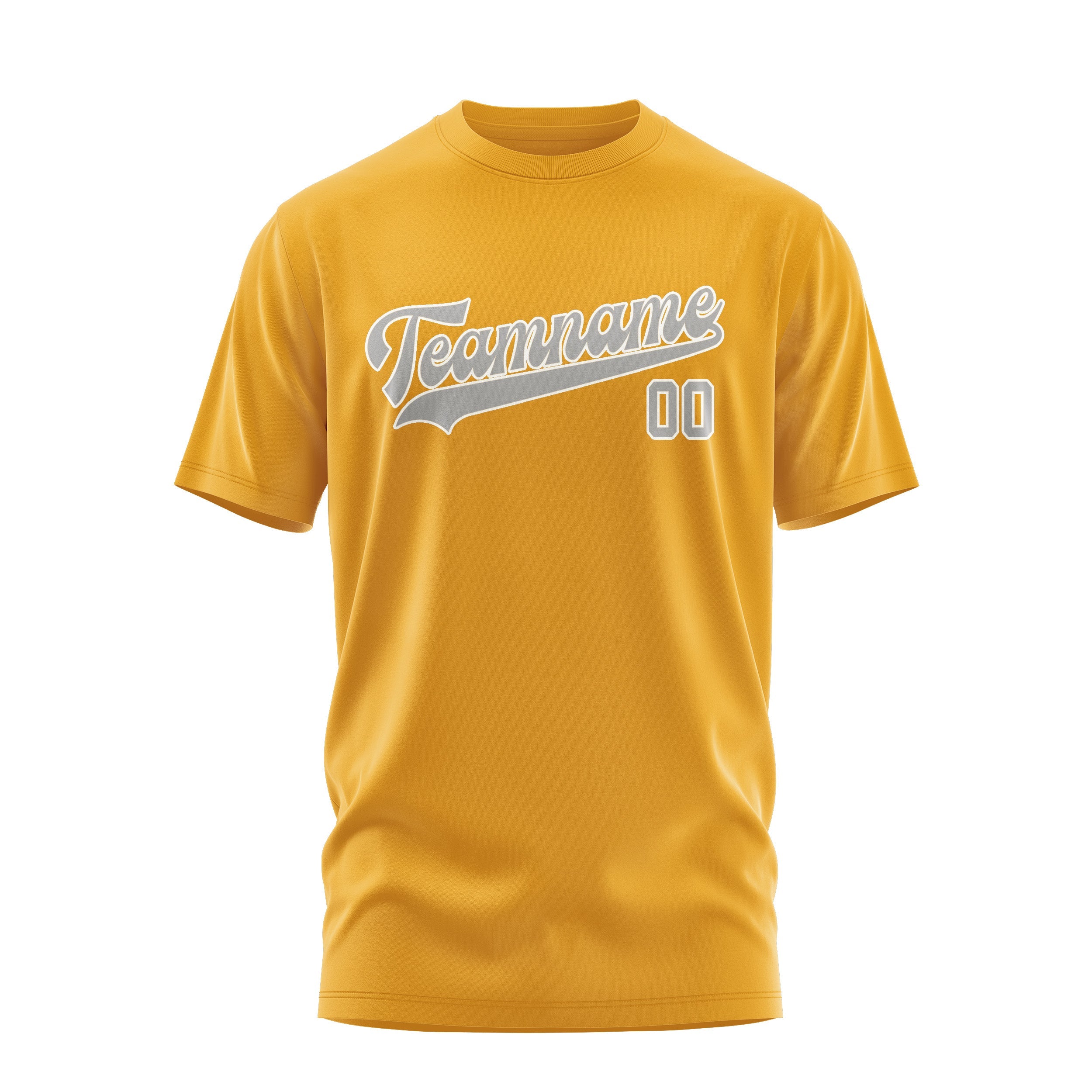 T-shirt personnalisé jaune et gris