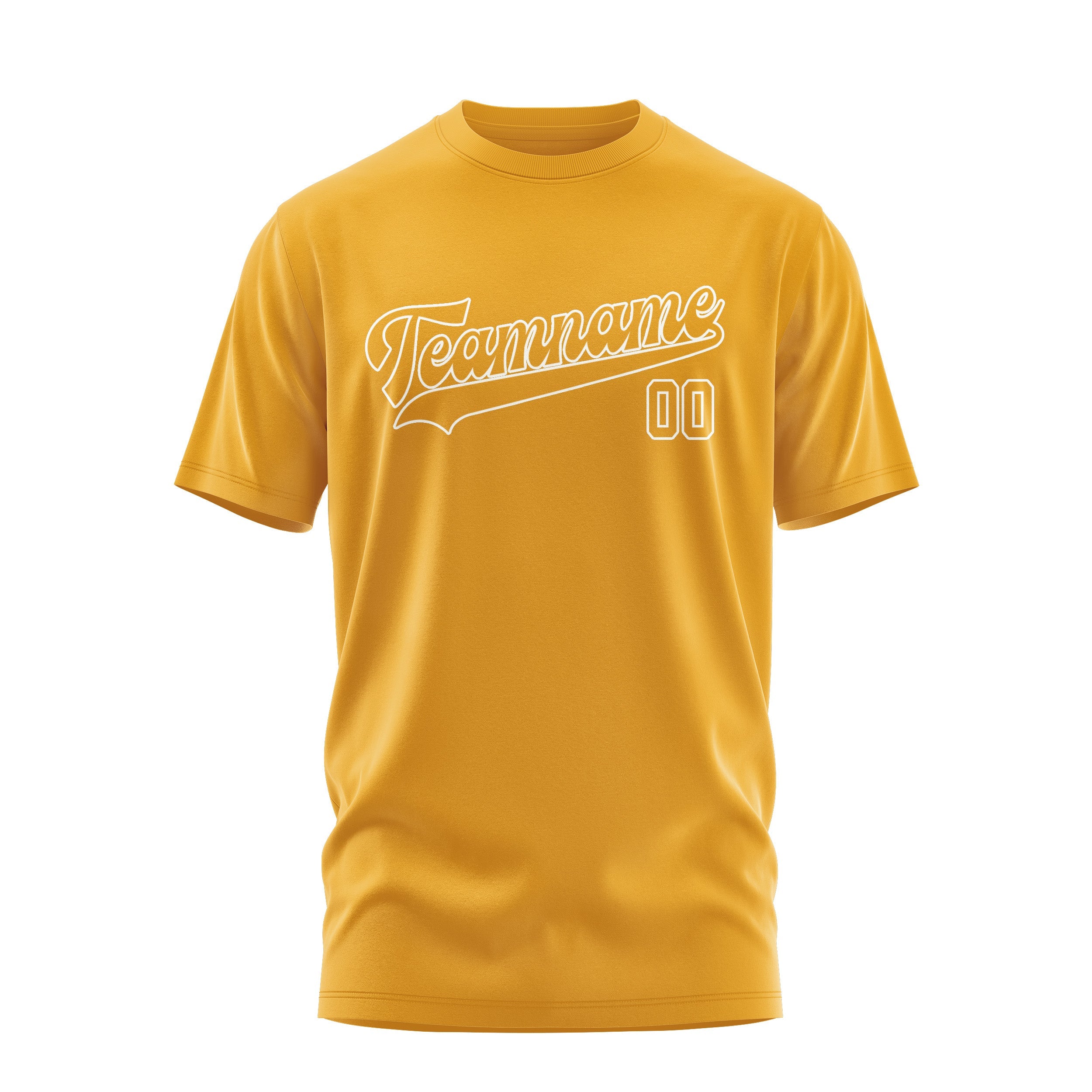 T-shirt jaune personnalisé