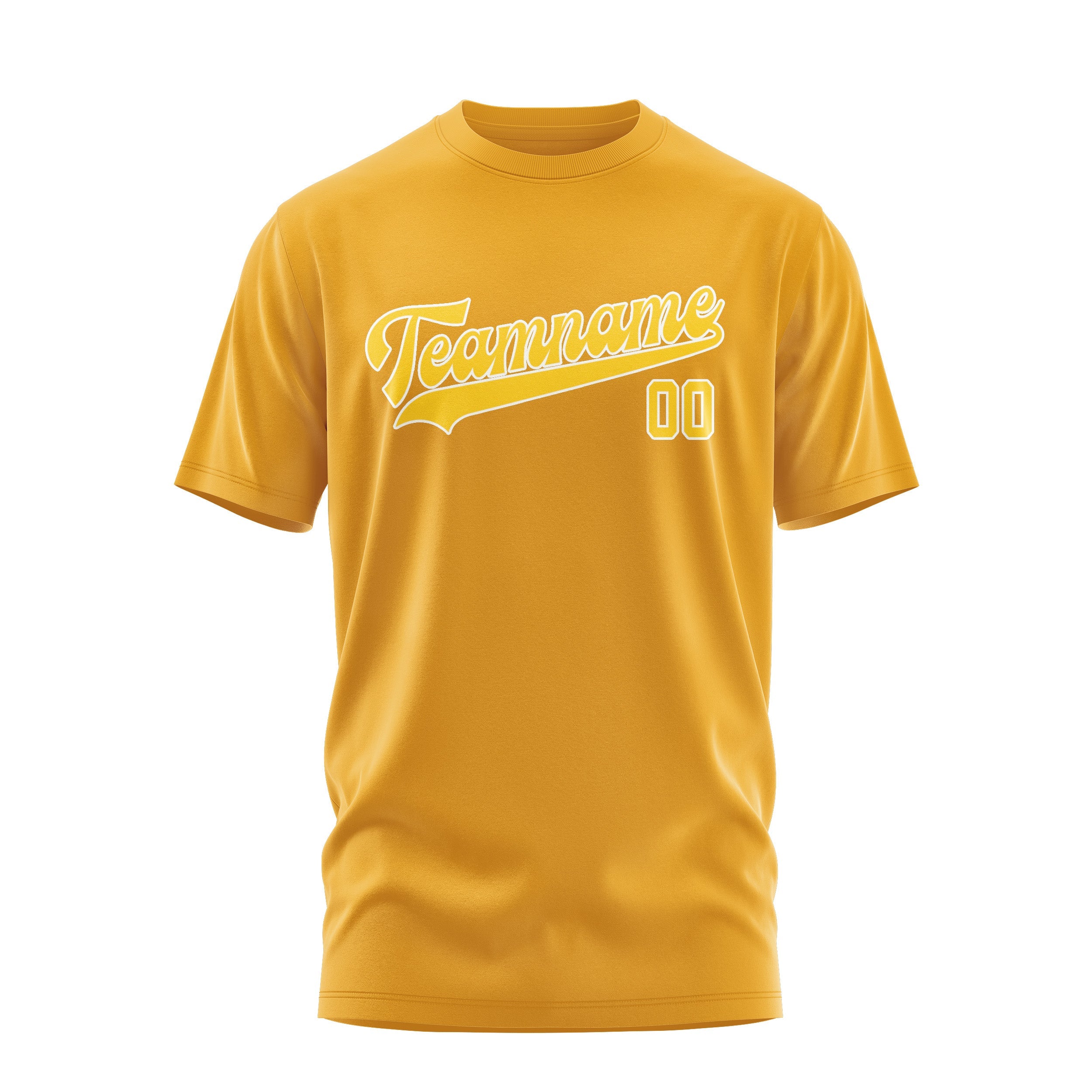 T-shirt personnalisé en or jaune