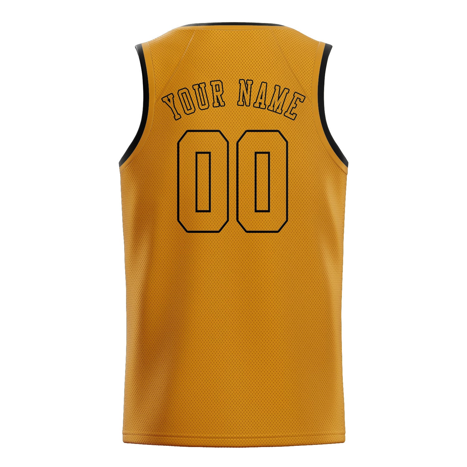 Maillot de basketball jaune personnalisé