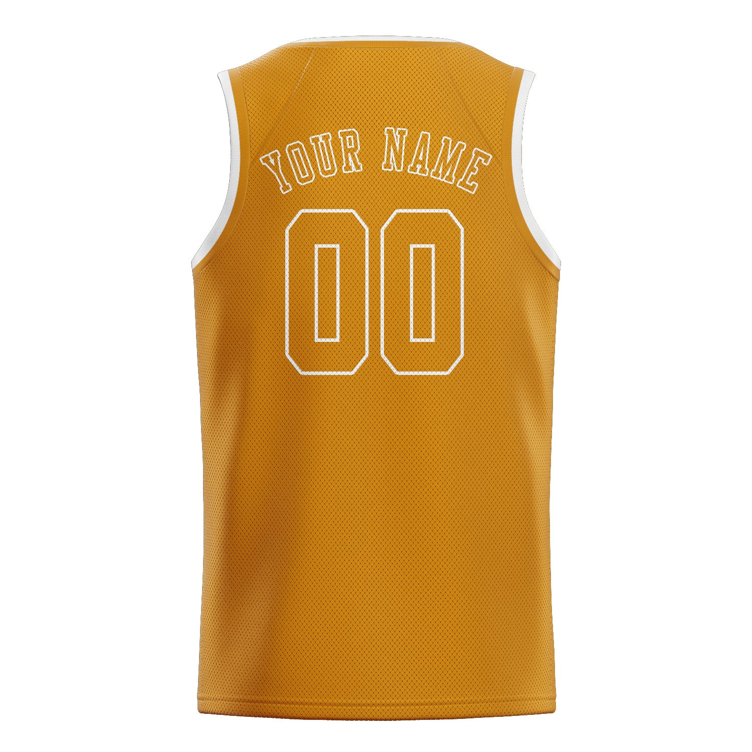 Maillot de basketball jaune personnalisé