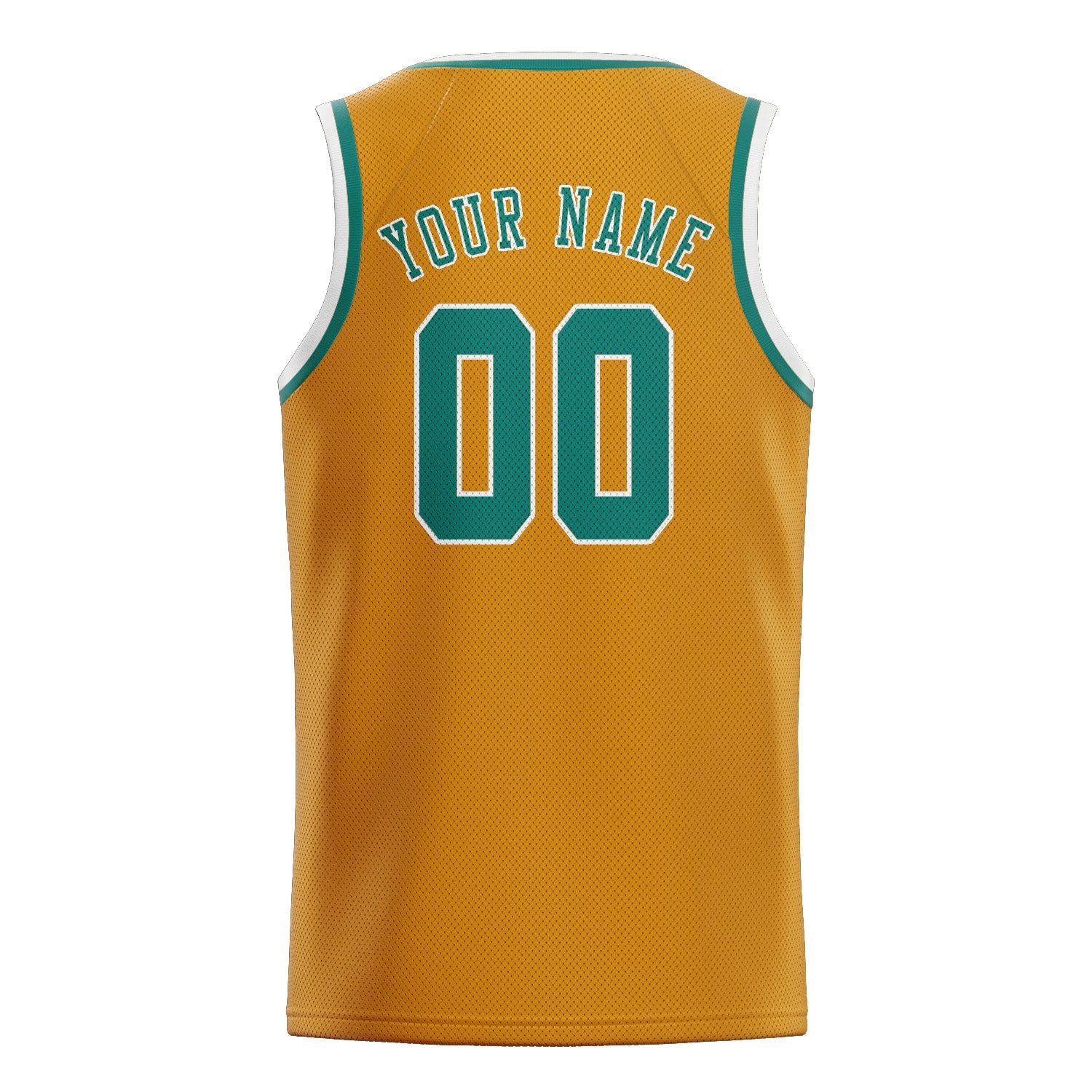 Maillot de basketball personnalisé jaune, bleu et vert
