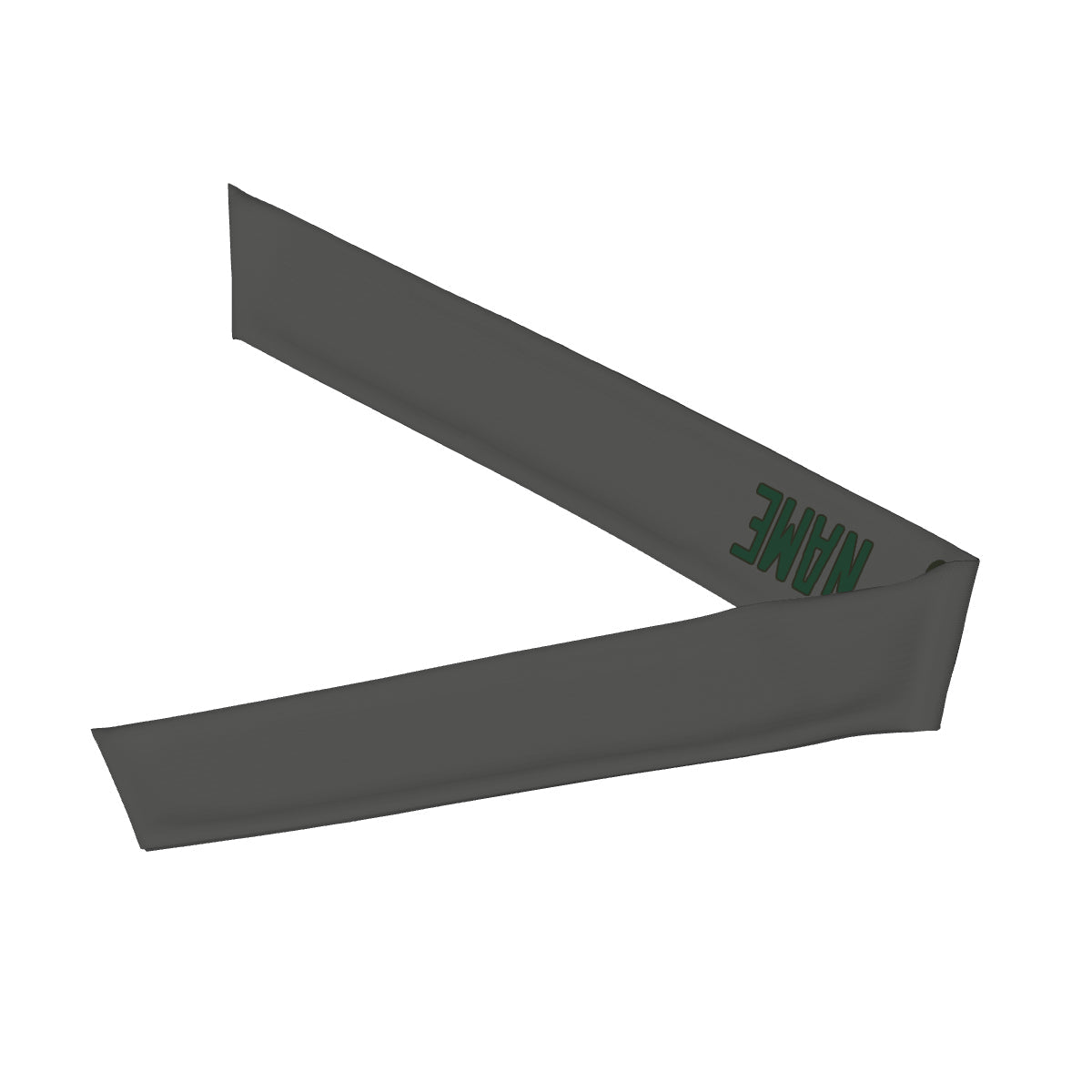 Bandeau personnalisé gris foncé et vert