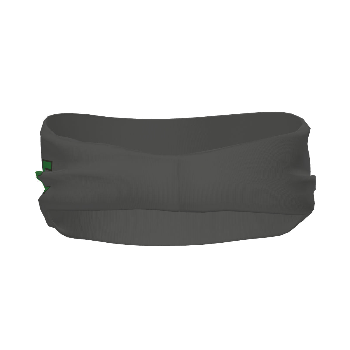 Bandeau de sport personnalisé gris foncé et vert émeraude