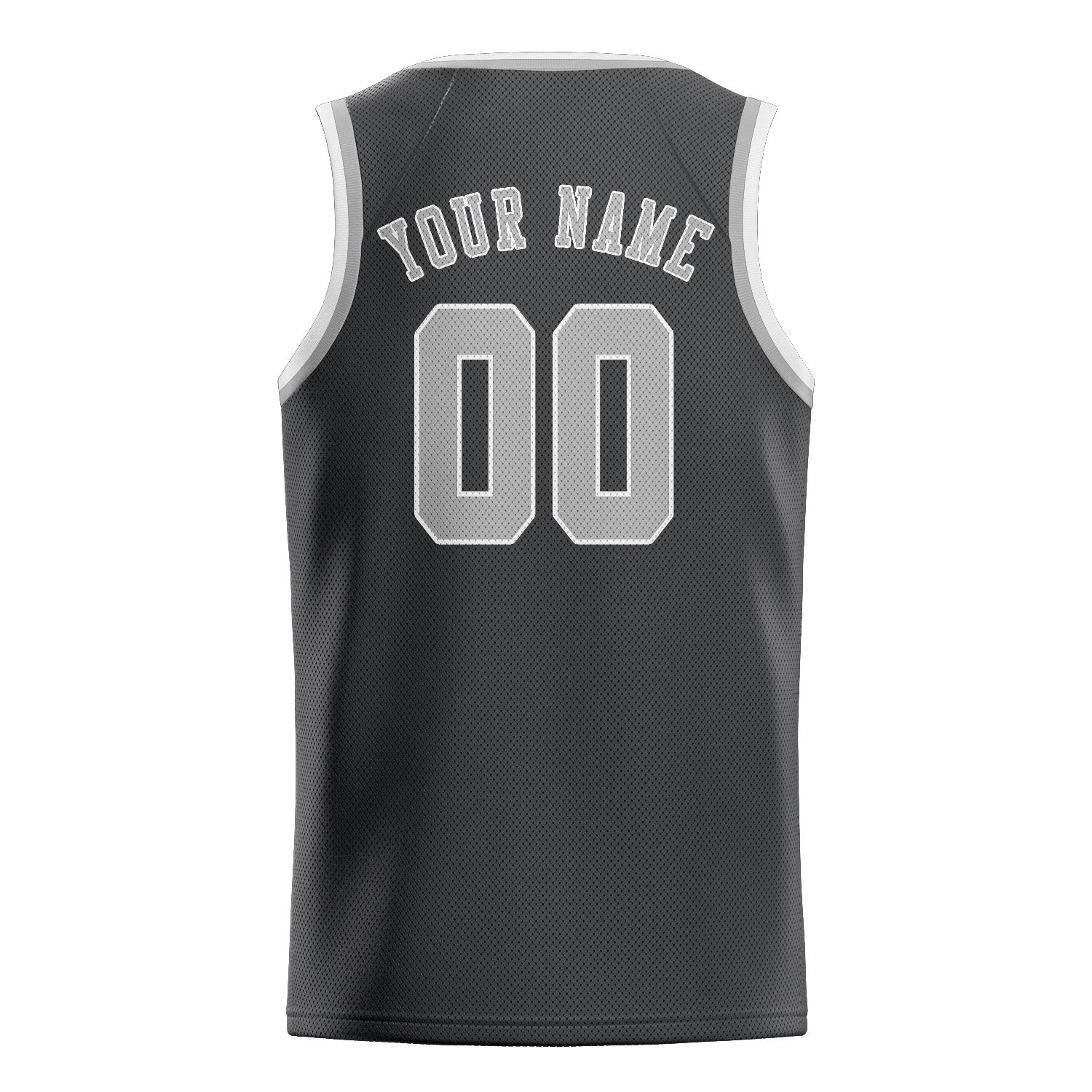 Maillot de basketball gris foncé personnalisé