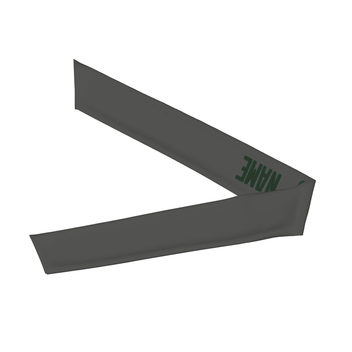 Bandeau personnalisé gris foncé et vert foncé