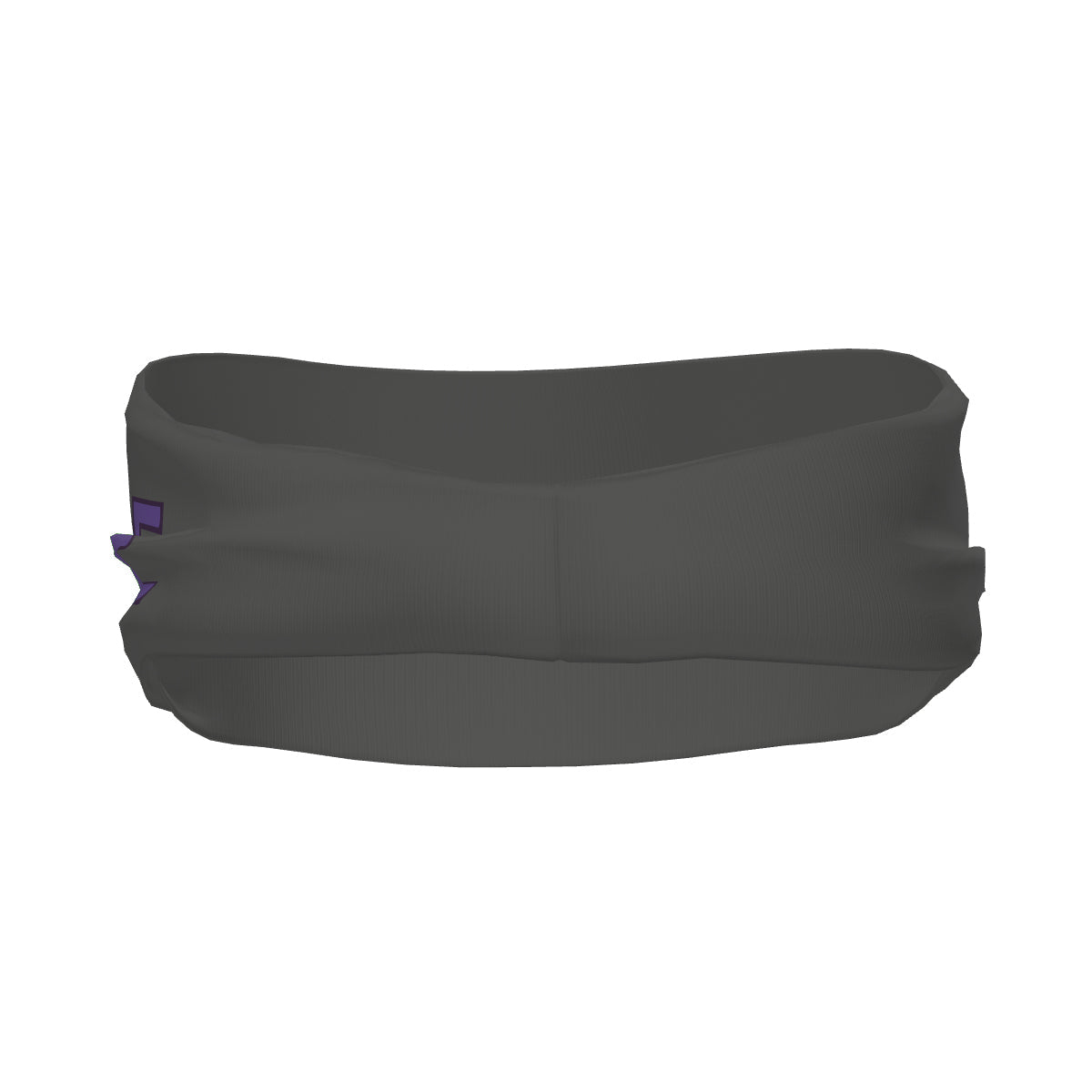 Bandeau de sport personnalisé gris foncé et violet clair