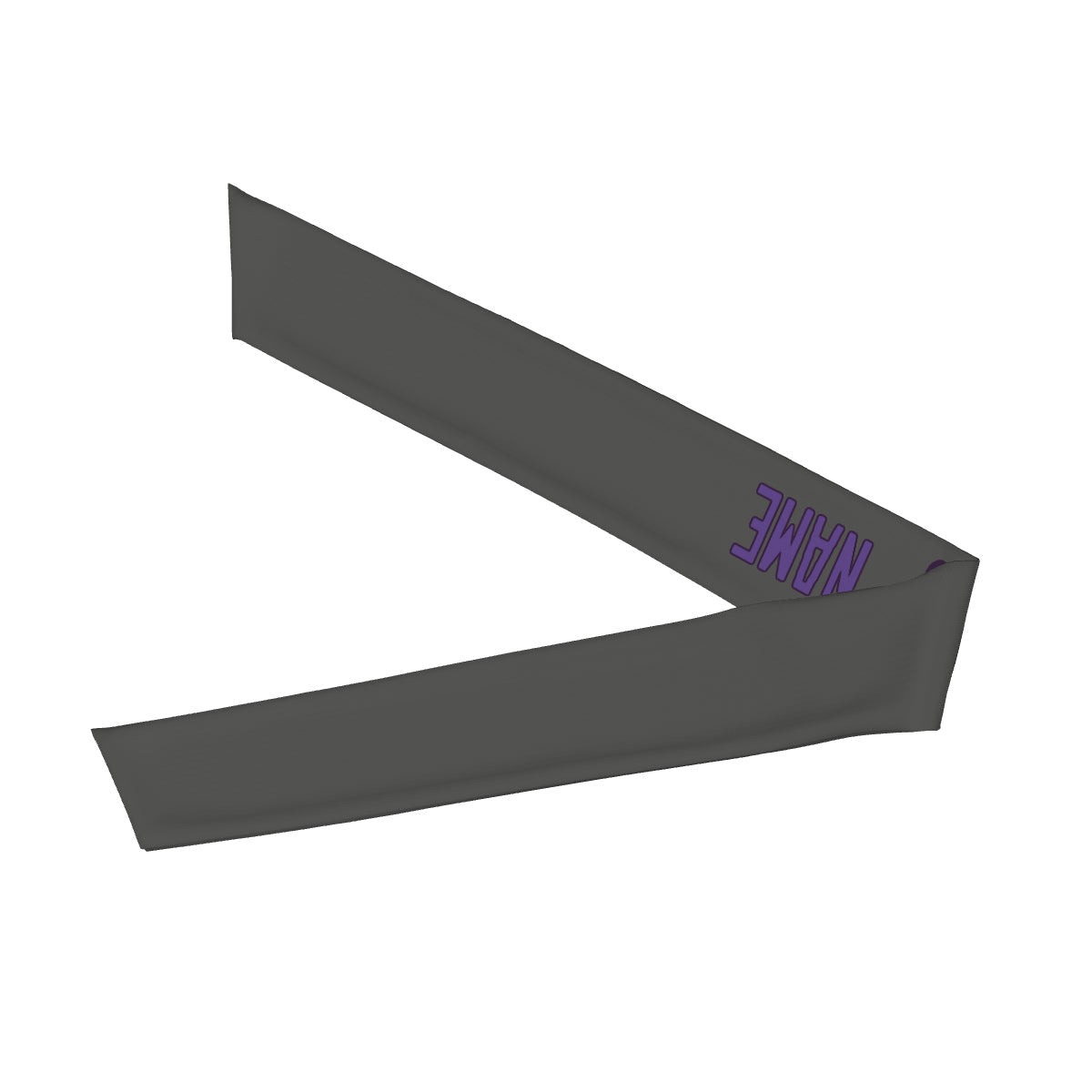 Bandeau personnalisé gris foncé et violet clair