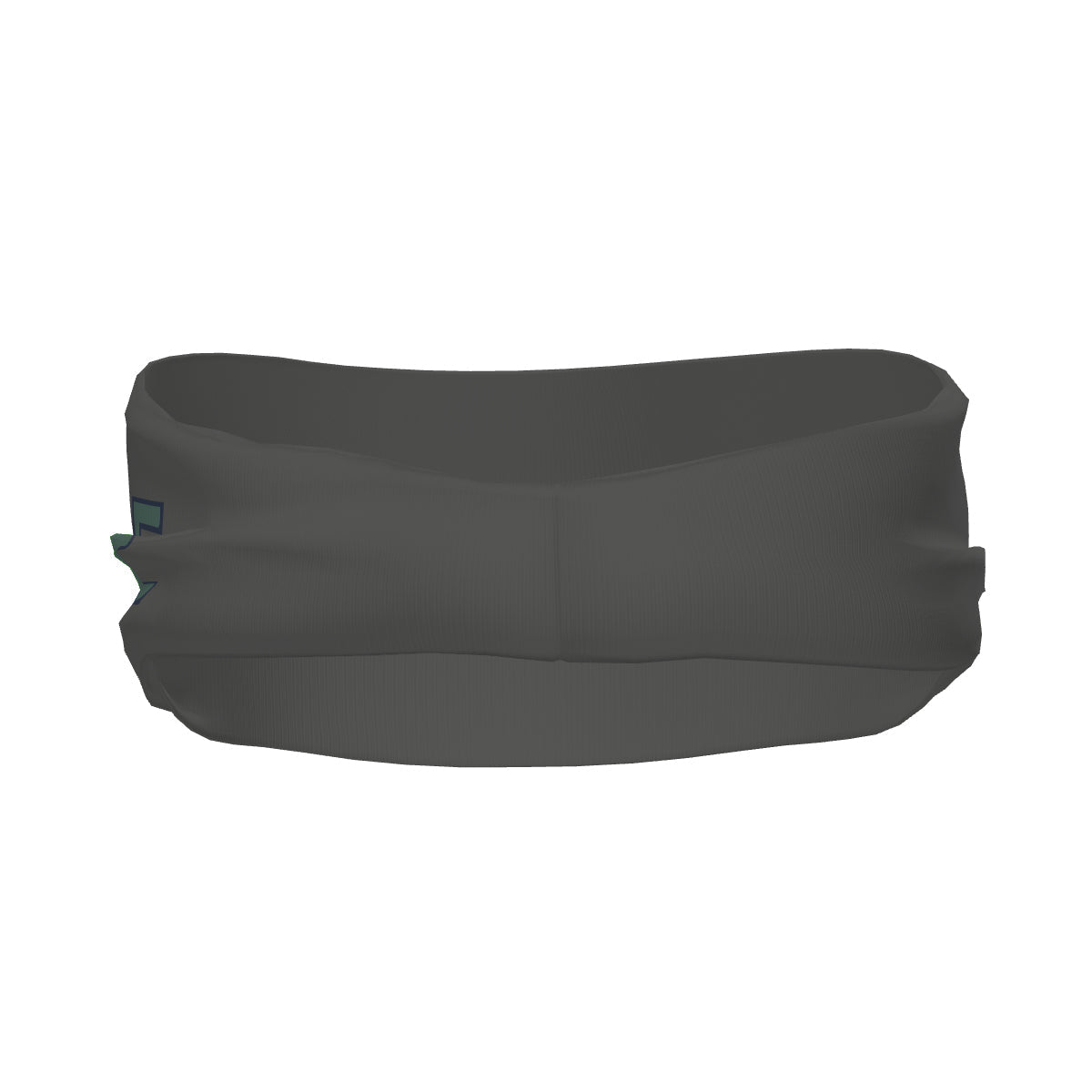 Bandeau de sport personnalisé gris foncé, bleu et vert