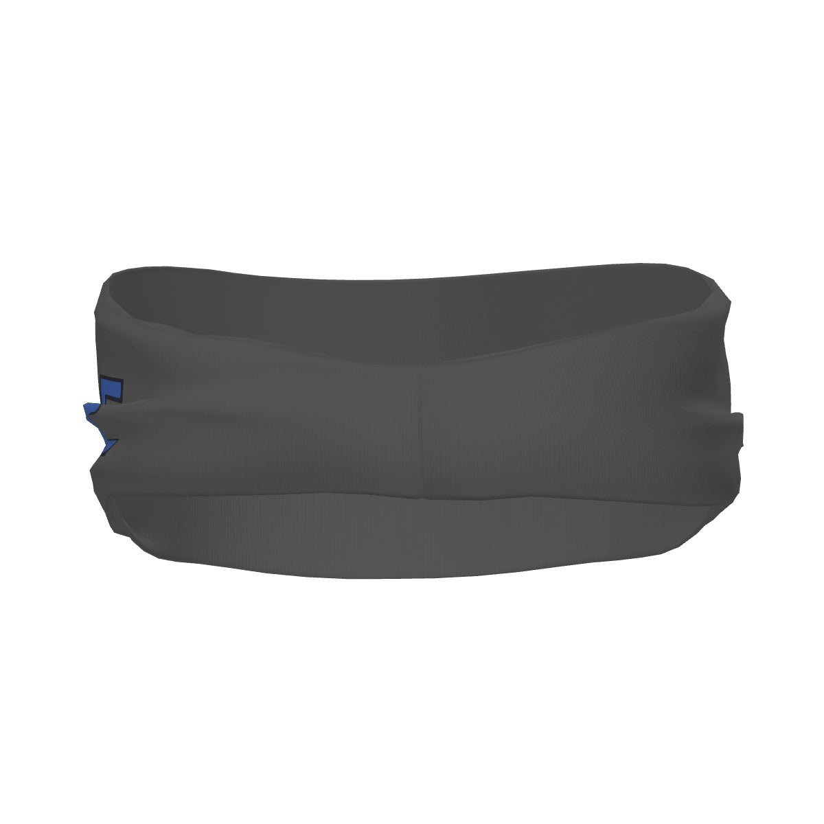Bandeau de sport personnalisé gris foncé et bleu ciel
