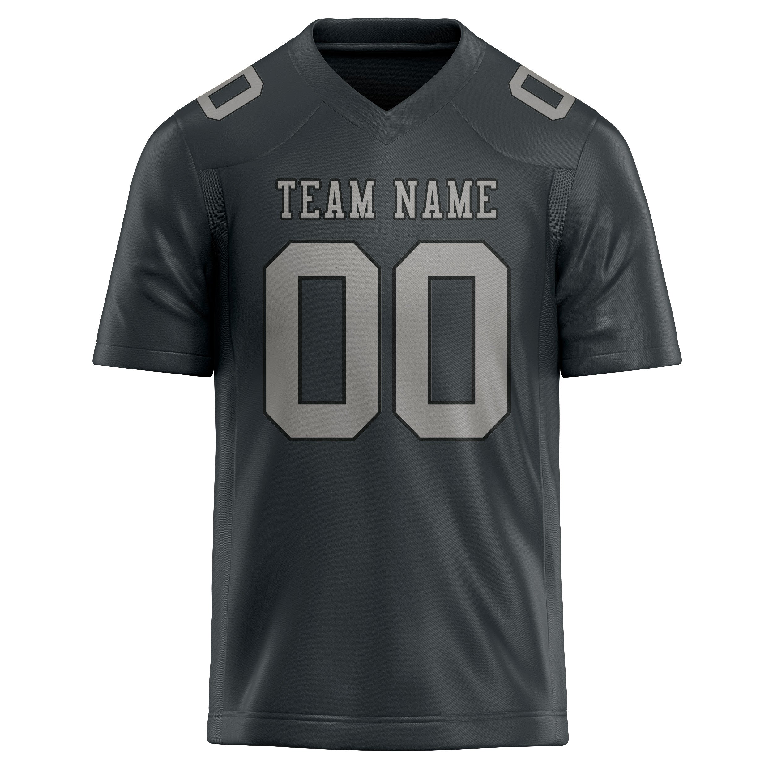 Maillot de football gris foncé personnalisé