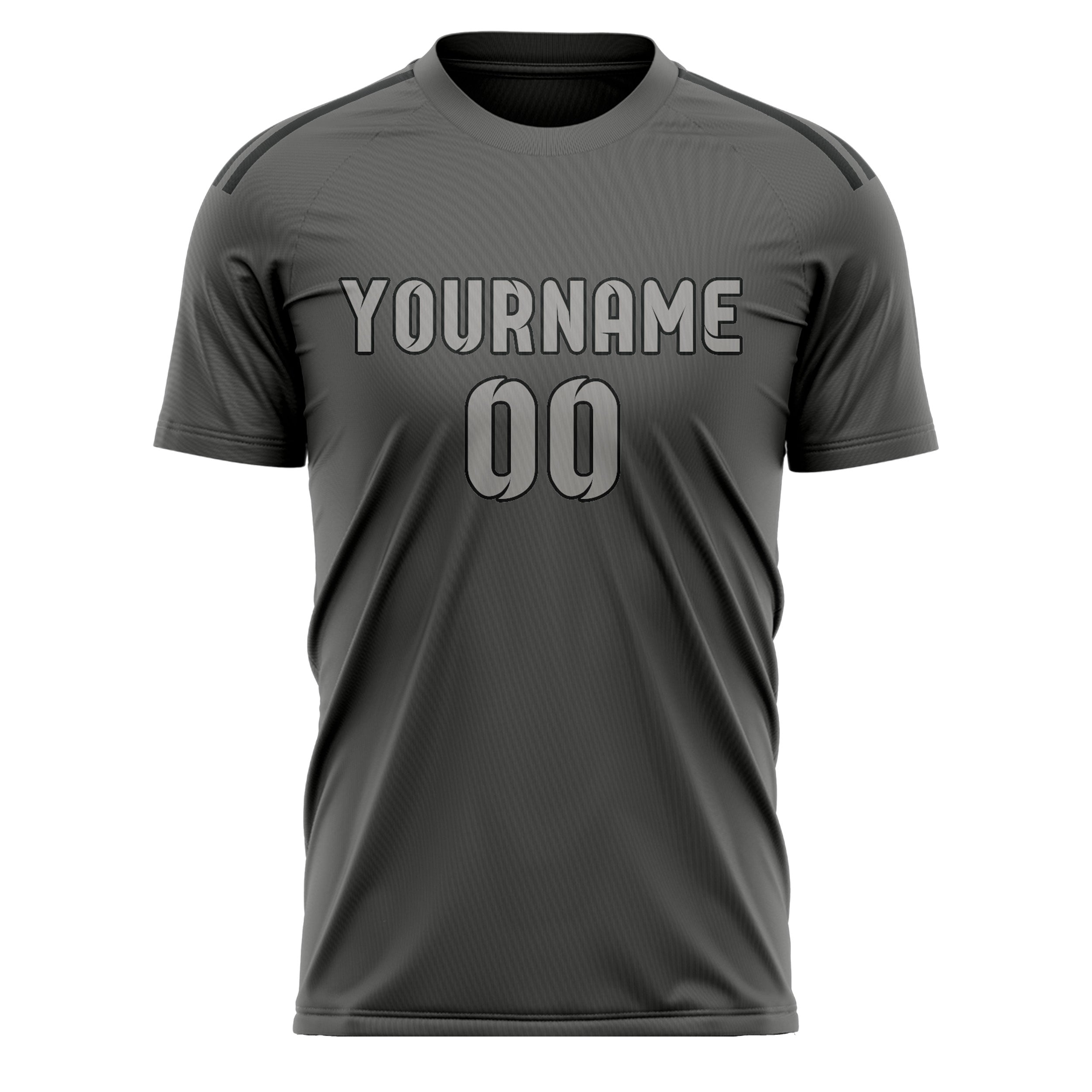 Custom Dark Grey Gray Soccer Jersey