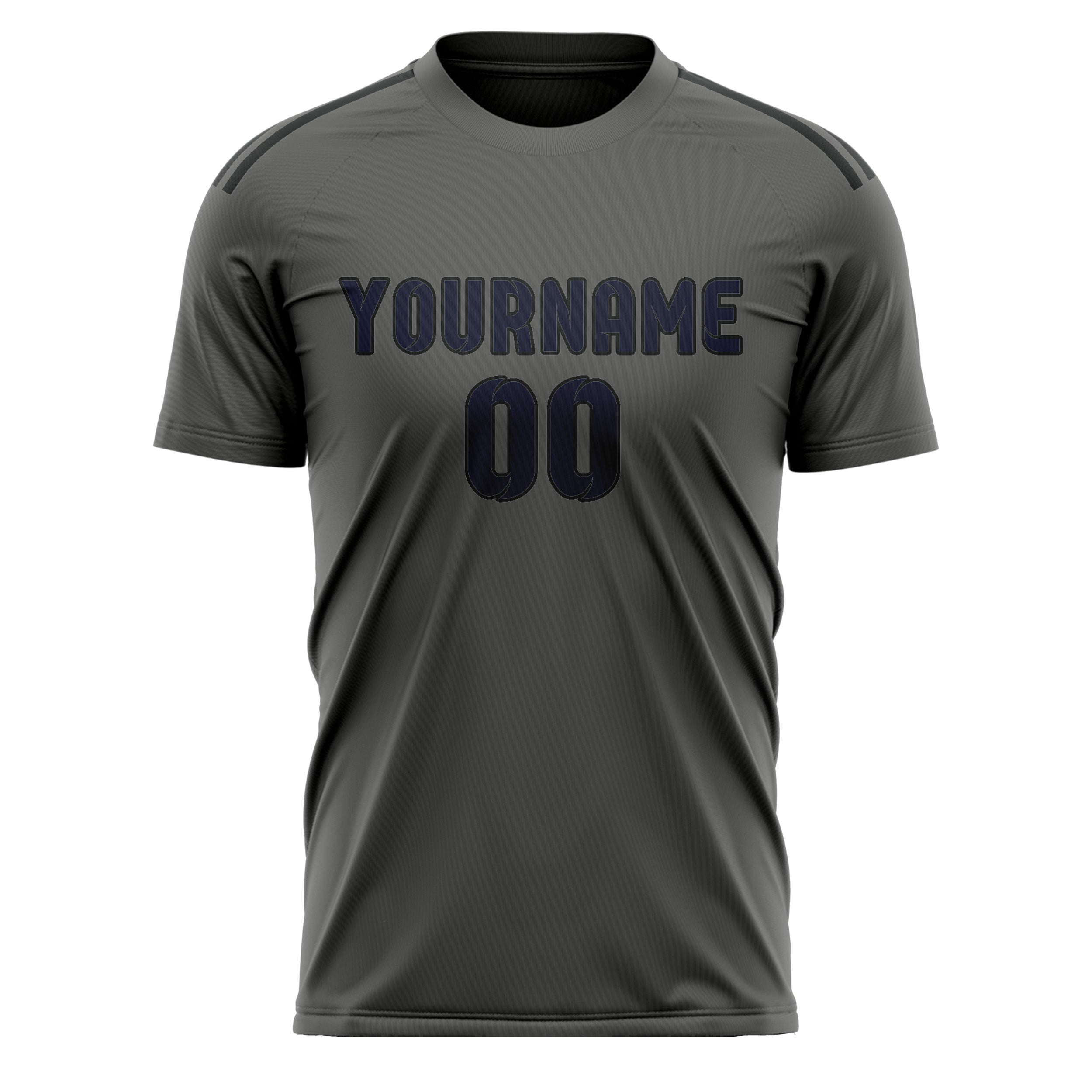 Custom Dark Grey Navy Soccer Jersey