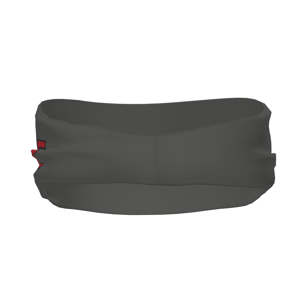 Bandeau de sport personnalisé gris foncé et rouge