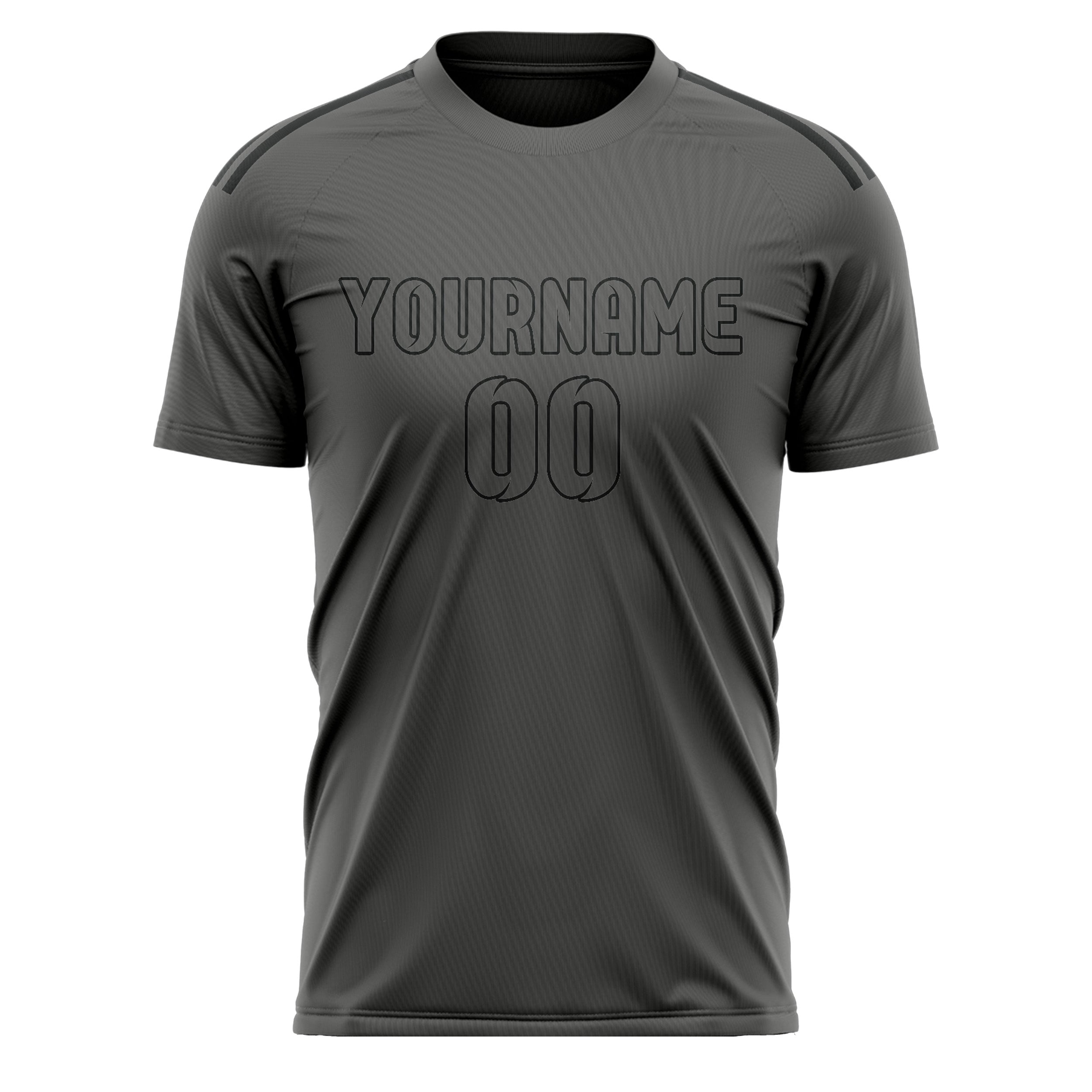 Maillot de football gris foncé personnalisé