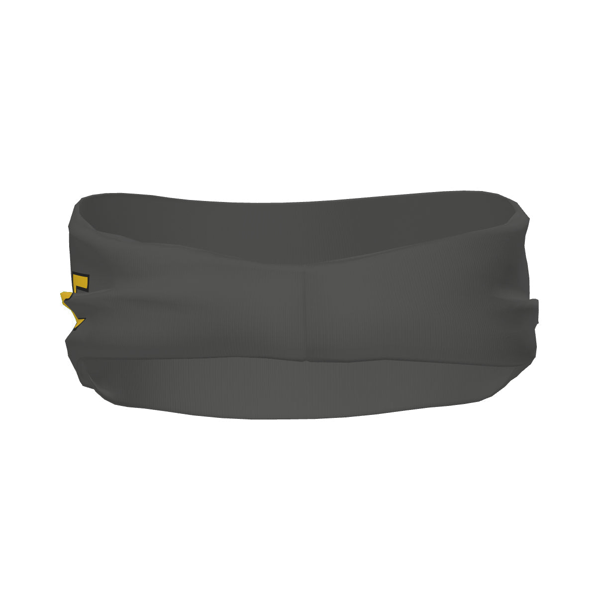Bandeau de sport personnalisé gris foncé et or