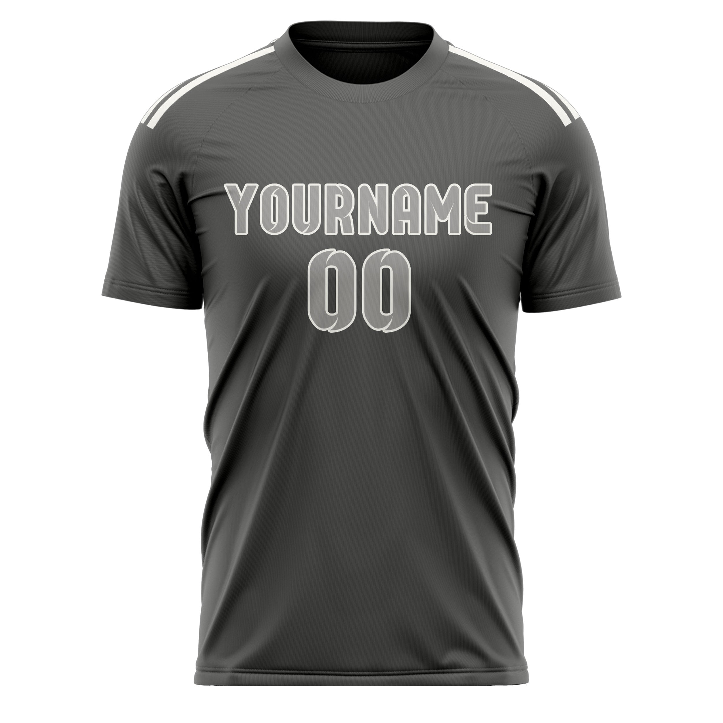 Maillot de football gris foncé personnalisé