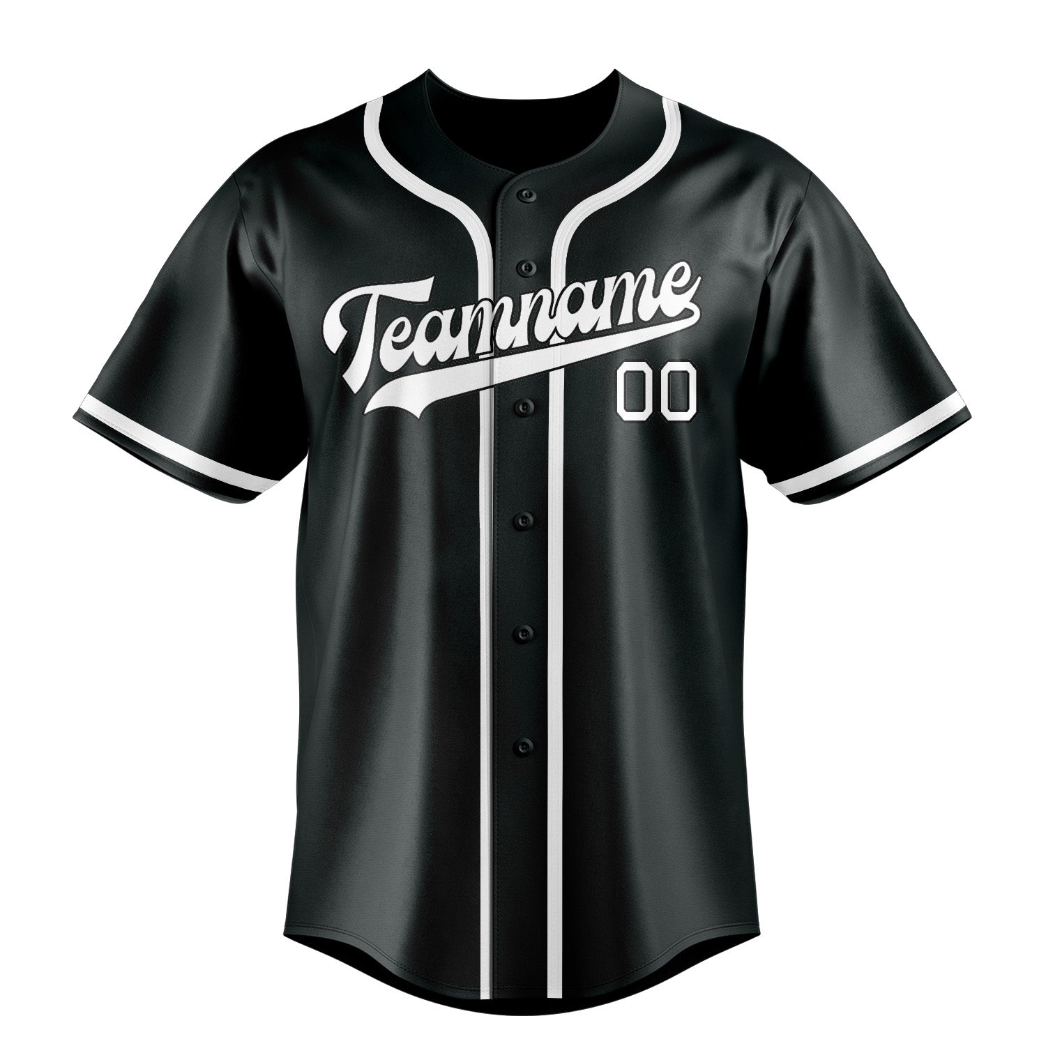 Maillot de baseball personnalisé gris foncé et blanc