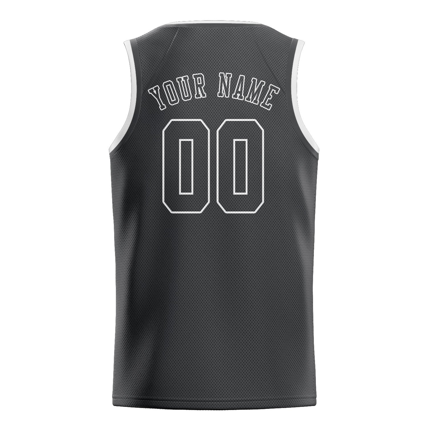 Maillot de basketball gris foncé personnalisé