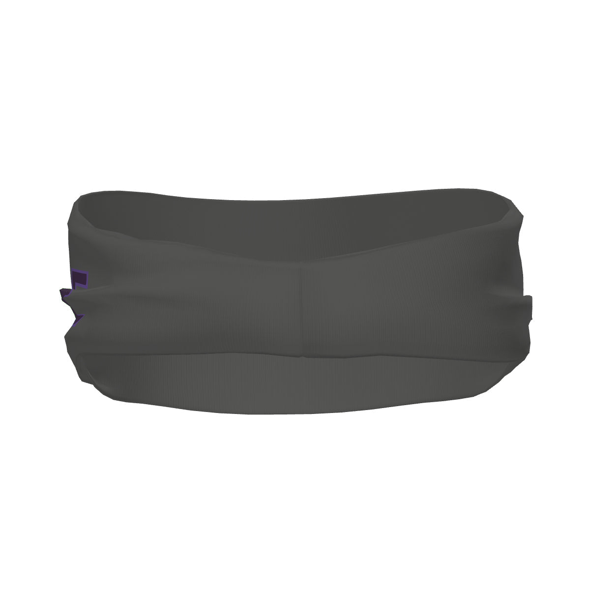 Bandeau de sport personnalisé gris foncé et violet