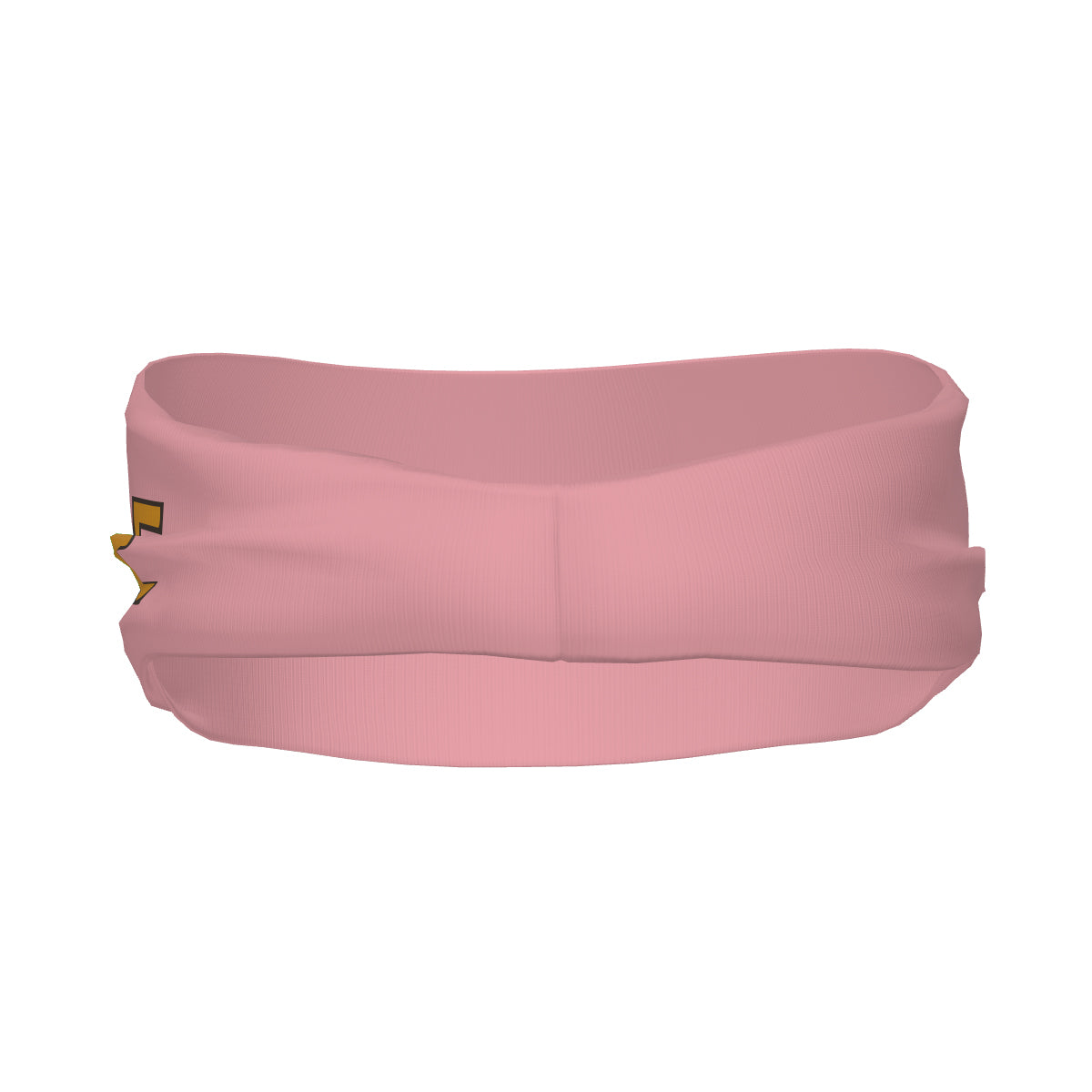 Bandeau de sport personnalisé rose clair et jaune