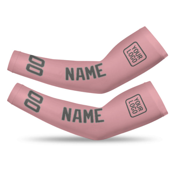 Manchon personnalisé rose clair et gris foncé