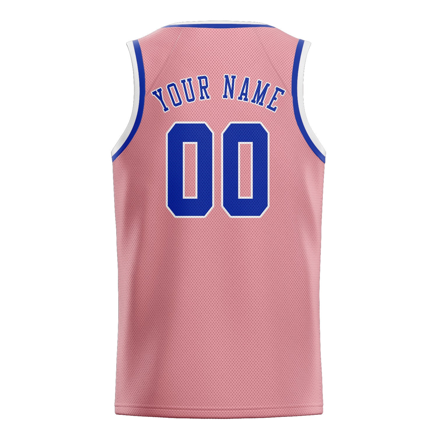 Maillot de basketball personnalisé rose clair et bleu ciel
